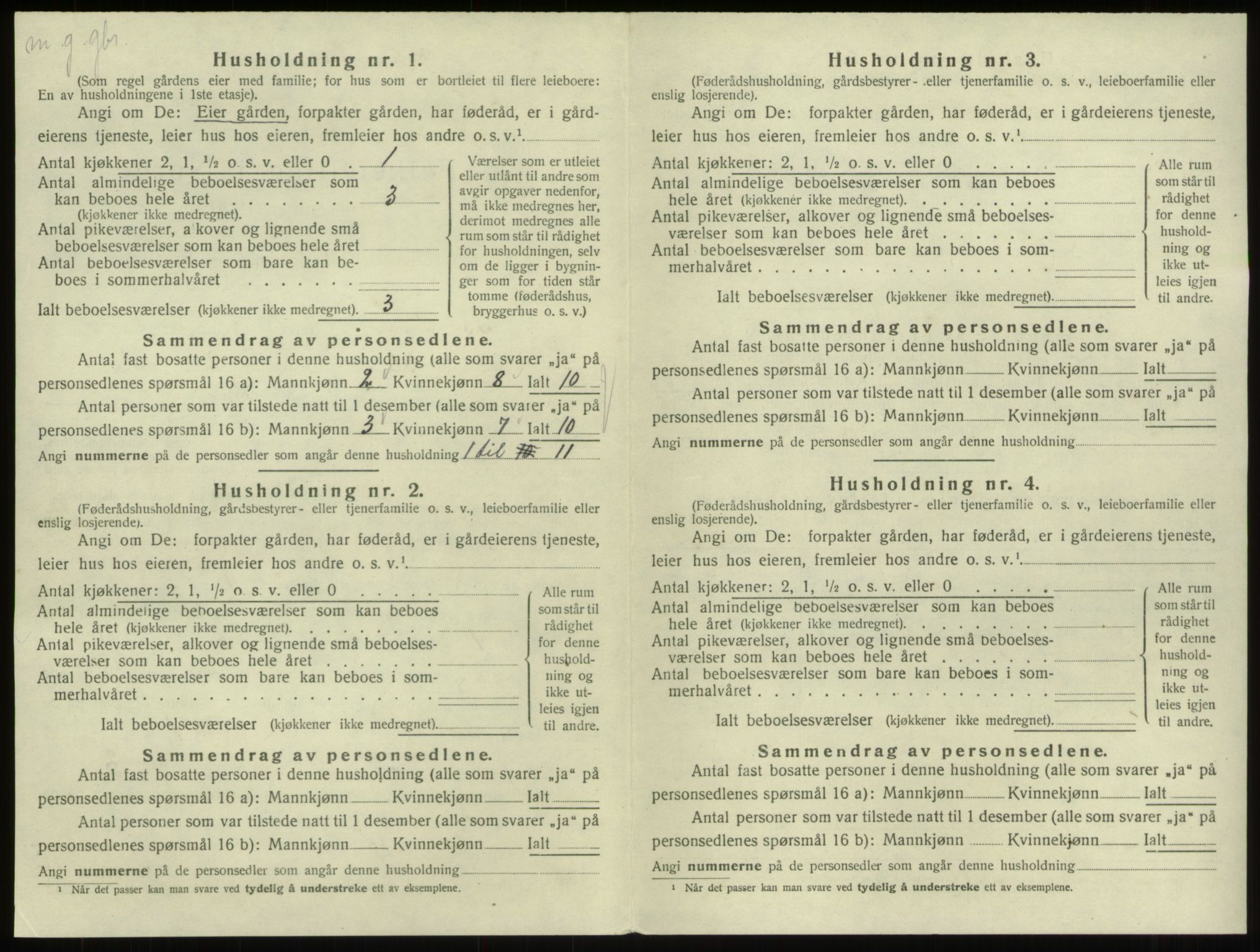 SAB, 1920 census for Breim, 1920, p. 481