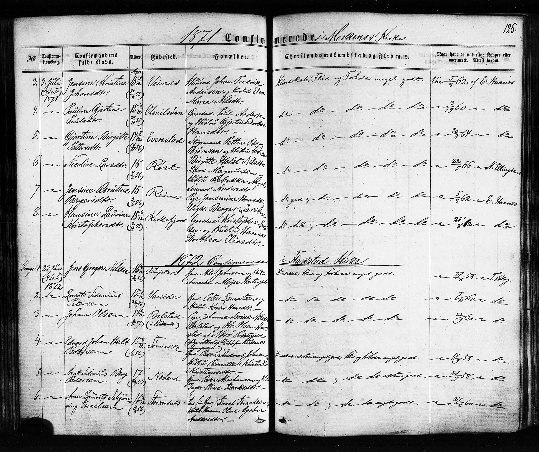 Ministerialprotokoller, klokkerbøker og fødselsregistre - Nordland, SAT/A-1459/885/L1203: Parish register (official) no. 885A04, 1859-1877, p. 125