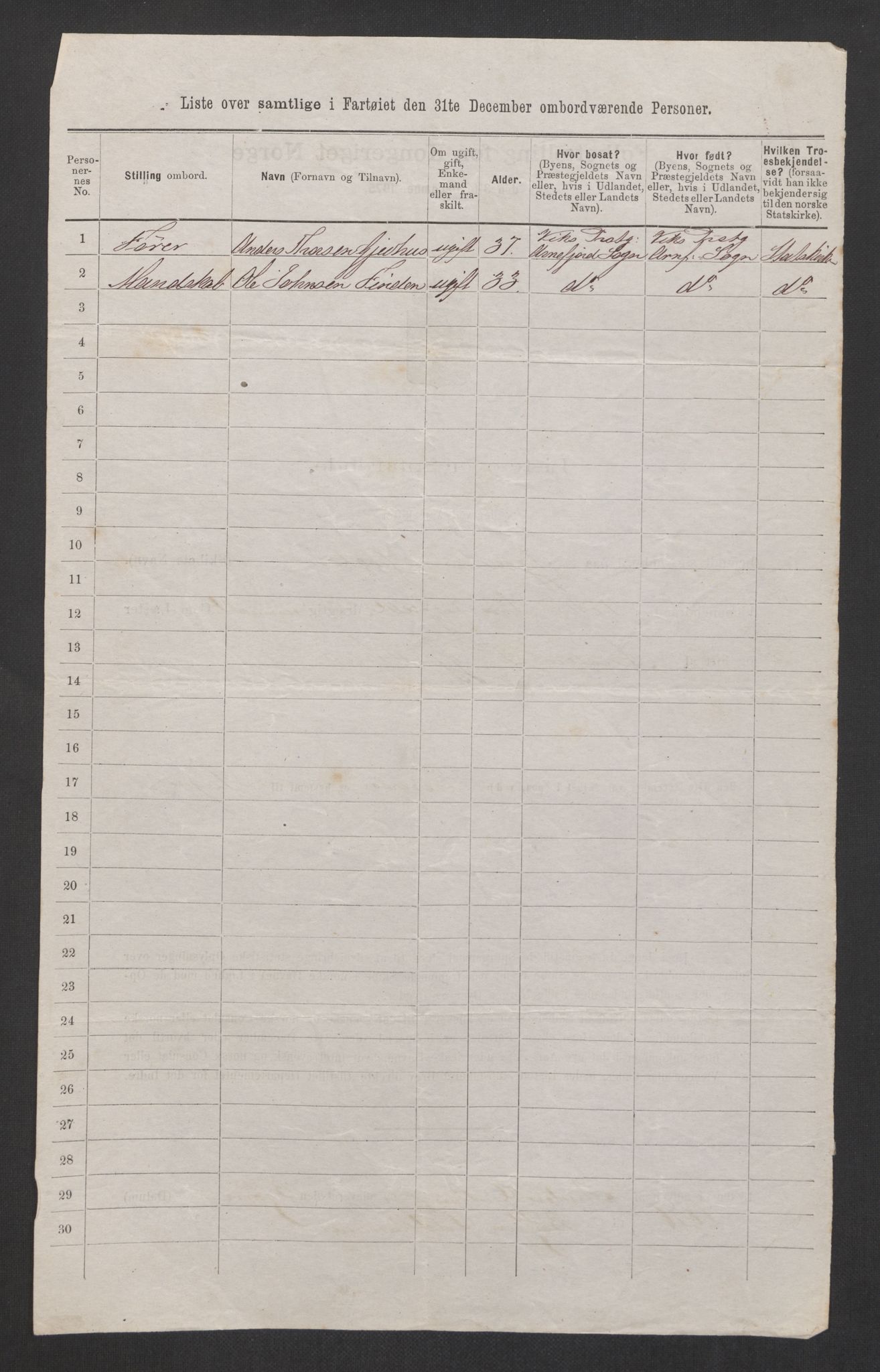 RA, 1875 census, lists of crew on ships: Ships in domestic ports, 1875, p. 291