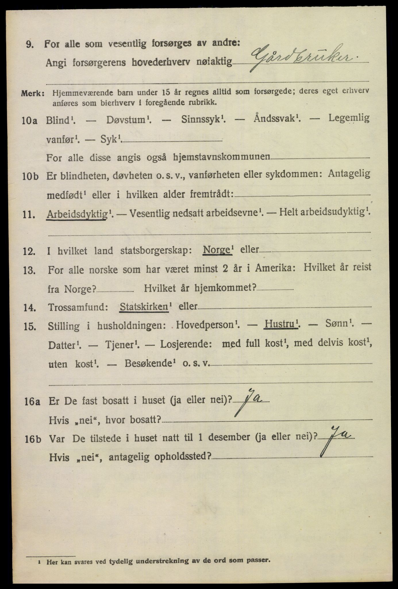 SAH, 1920 census for Østre Gausdal, 1920, p. 3851