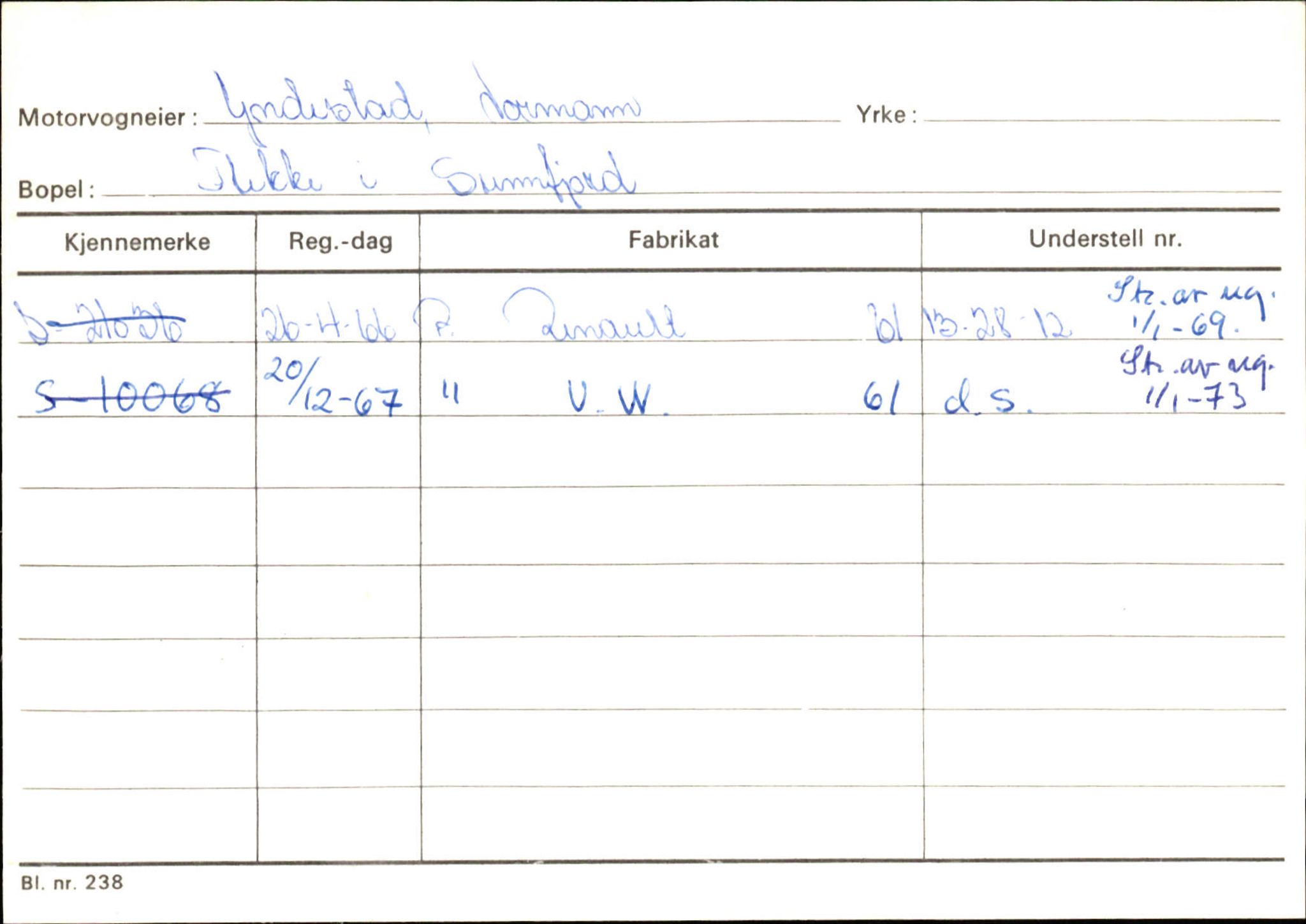 Statens vegvesen, Sogn og Fjordane vegkontor, AV/SAB-A-5301/4/F/L0126: Eigarregister Fjaler M-Å. Leikanger A-Å, 1945-1975, p. 686