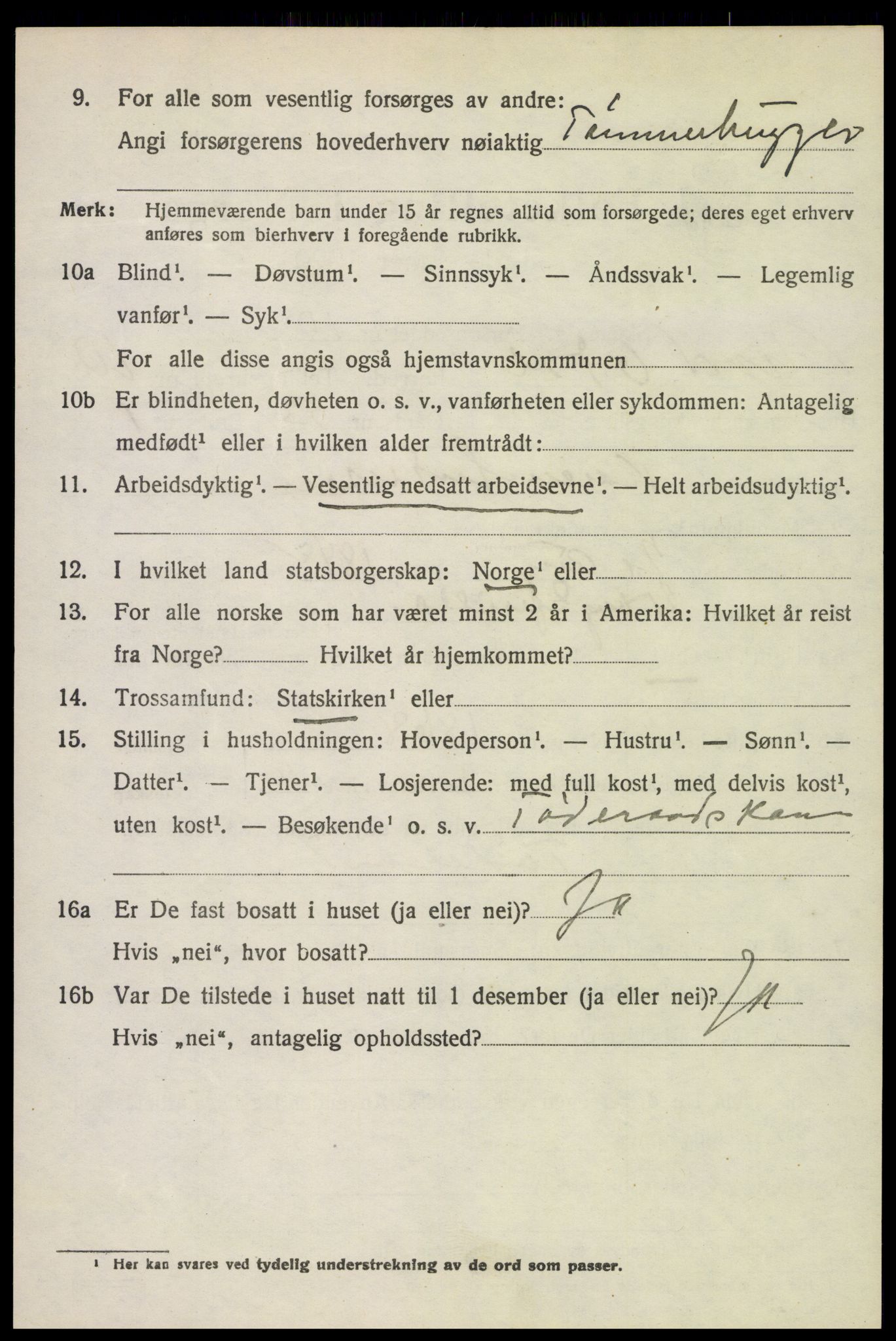 SAH, 1920 census for Nord-Odal, 1920, p. 10924