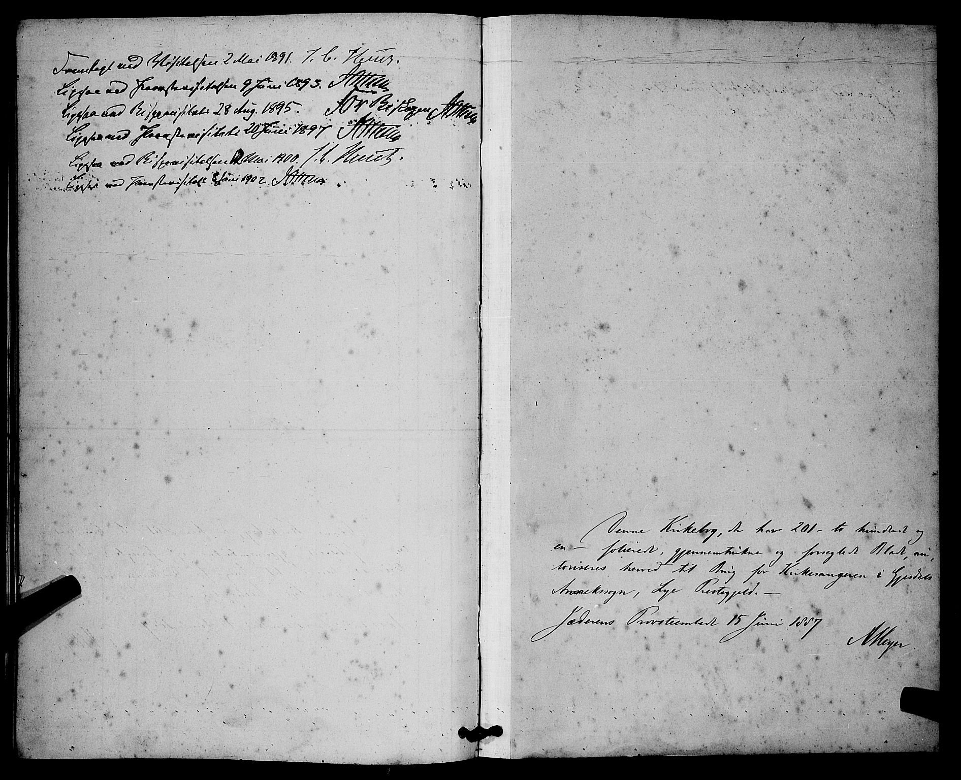 Lye sokneprestkontor, SAST/A-101794/001/30BB/L0008: Parish register (copy) no. B 7, 1887-1901