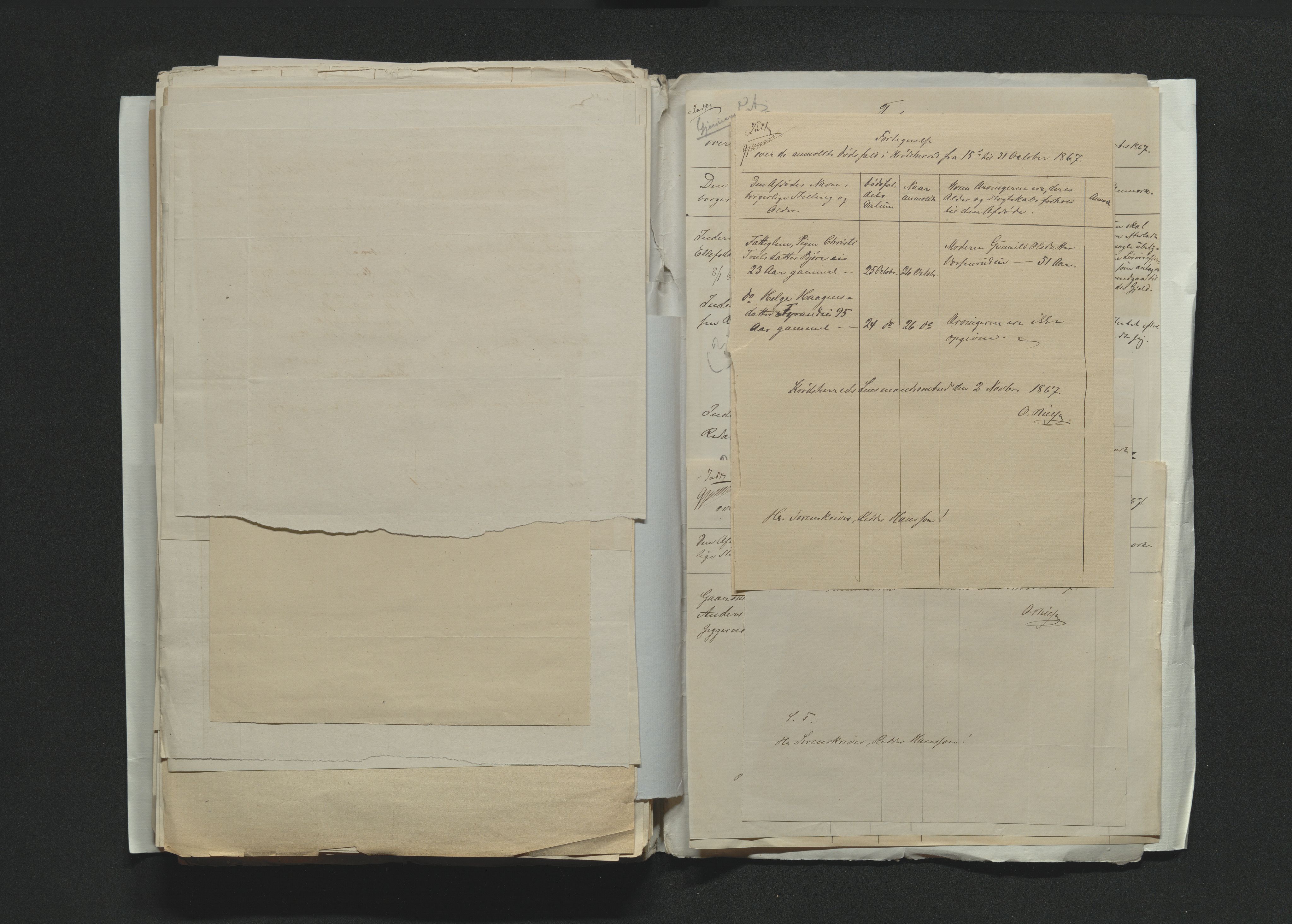 Eiker, Modum og Sigdal sorenskriveri, AV/SAKO-A-123/H/Ha/Hab/L0012: Dødsfallsmeldinger, 1866-1869, p. 332