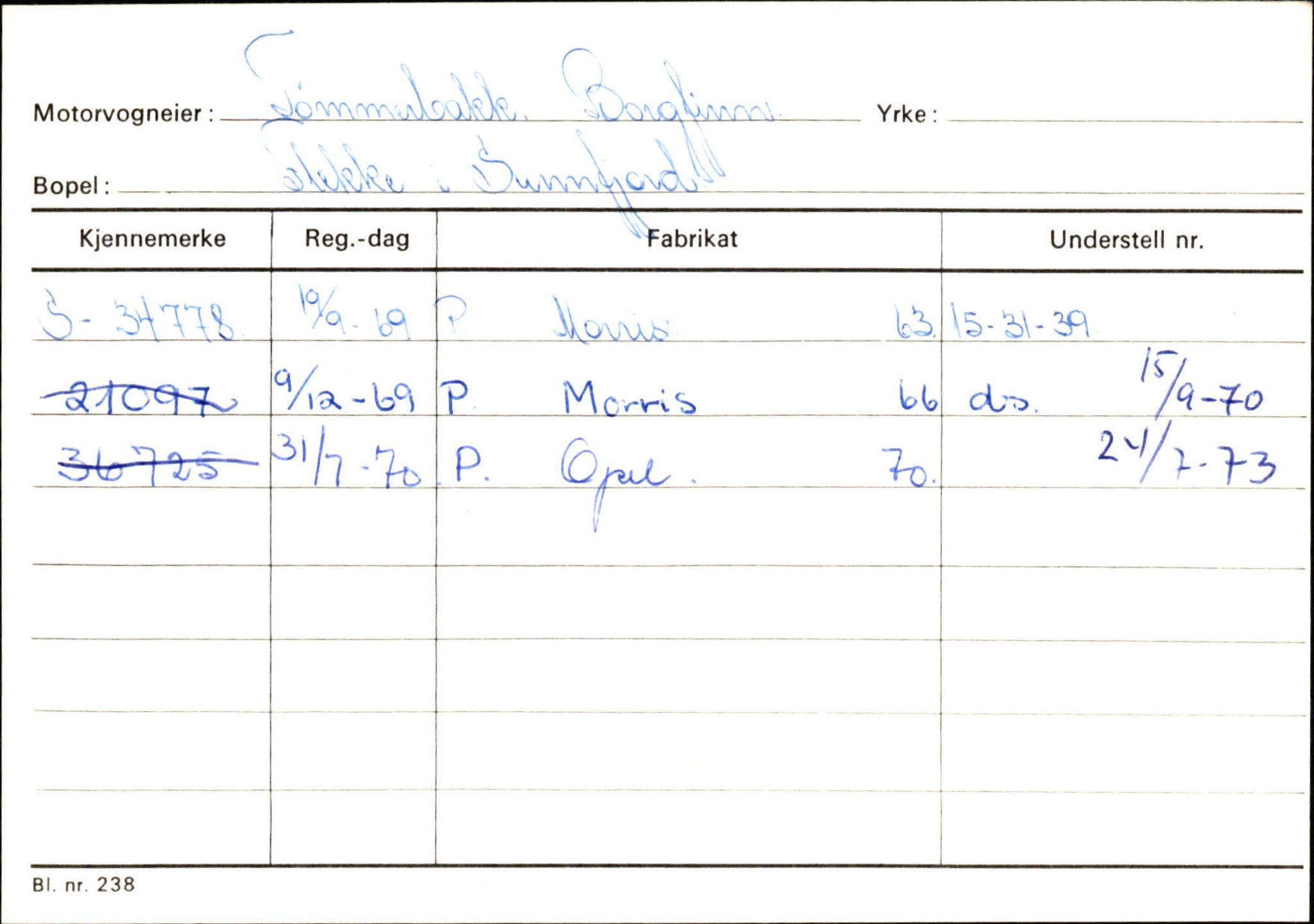 Statens vegvesen, Sogn og Fjordane vegkontor, SAB/A-5301/4/F/L0126: Eigarregister Fjaler M-Å. Leikanger A-Å, 1945-1975, p. 523