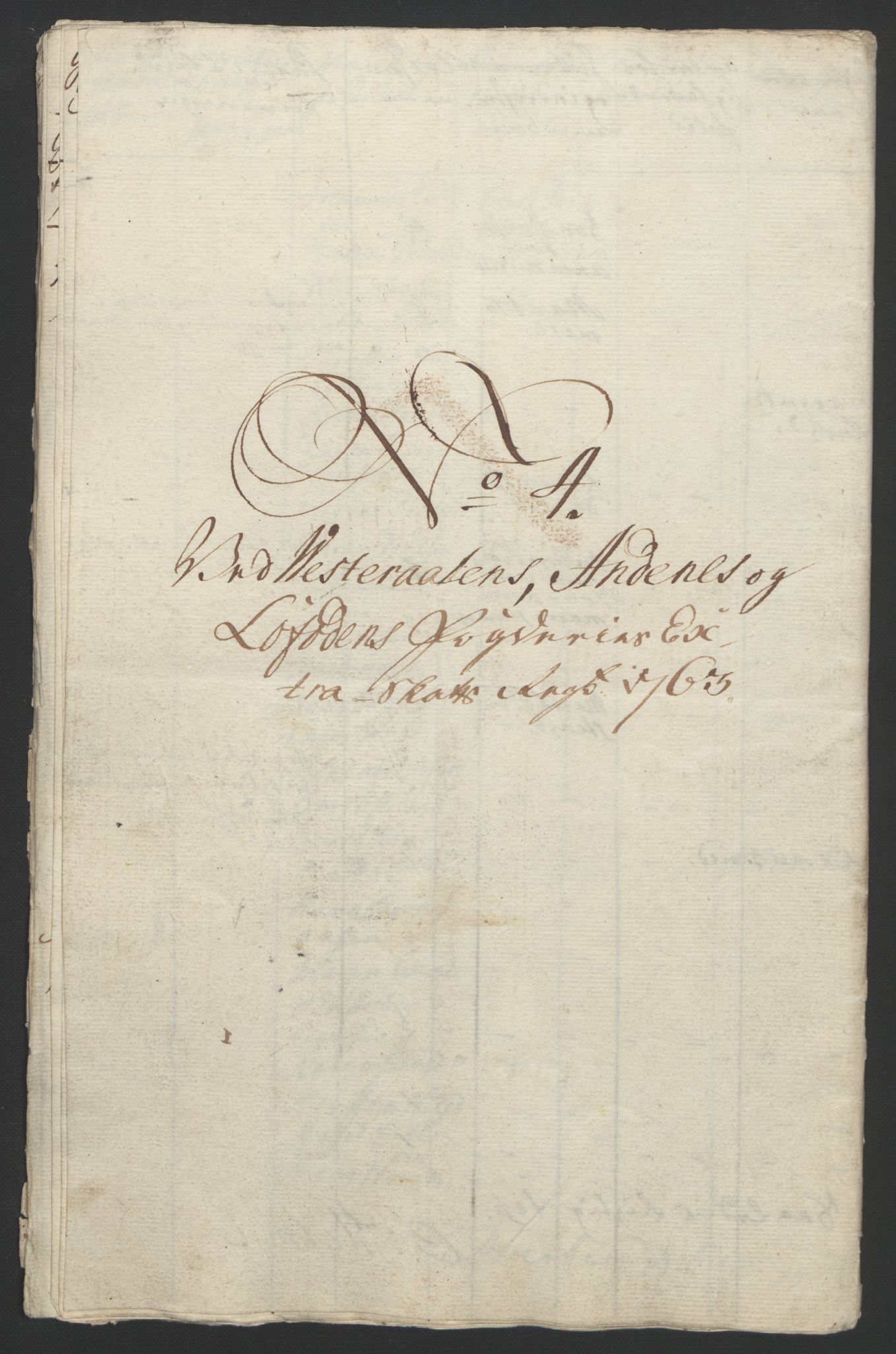 Rentekammeret inntil 1814, Reviderte regnskaper, Fogderegnskap, RA/EA-4092/R67/L4747: Ekstraskatten Vesterålen, Andenes og Lofoten, 1762-1766, p. 99