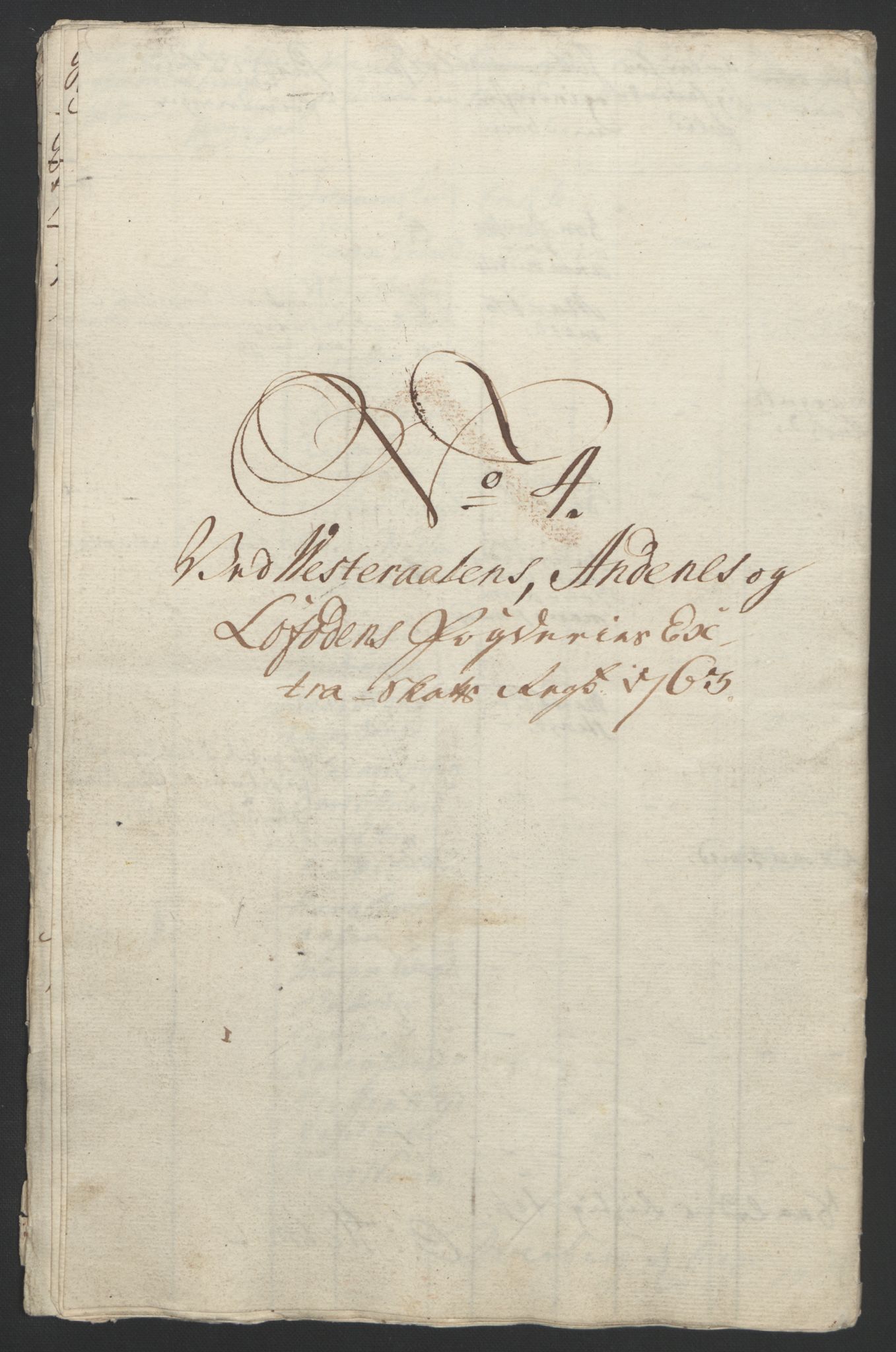 Rentekammeret inntil 1814, Reviderte regnskaper, Fogderegnskap, AV/RA-EA-4092/R67/L4747: Ekstraskatten Vesterålen, Andenes og Lofoten, 1762-1766, p. 99