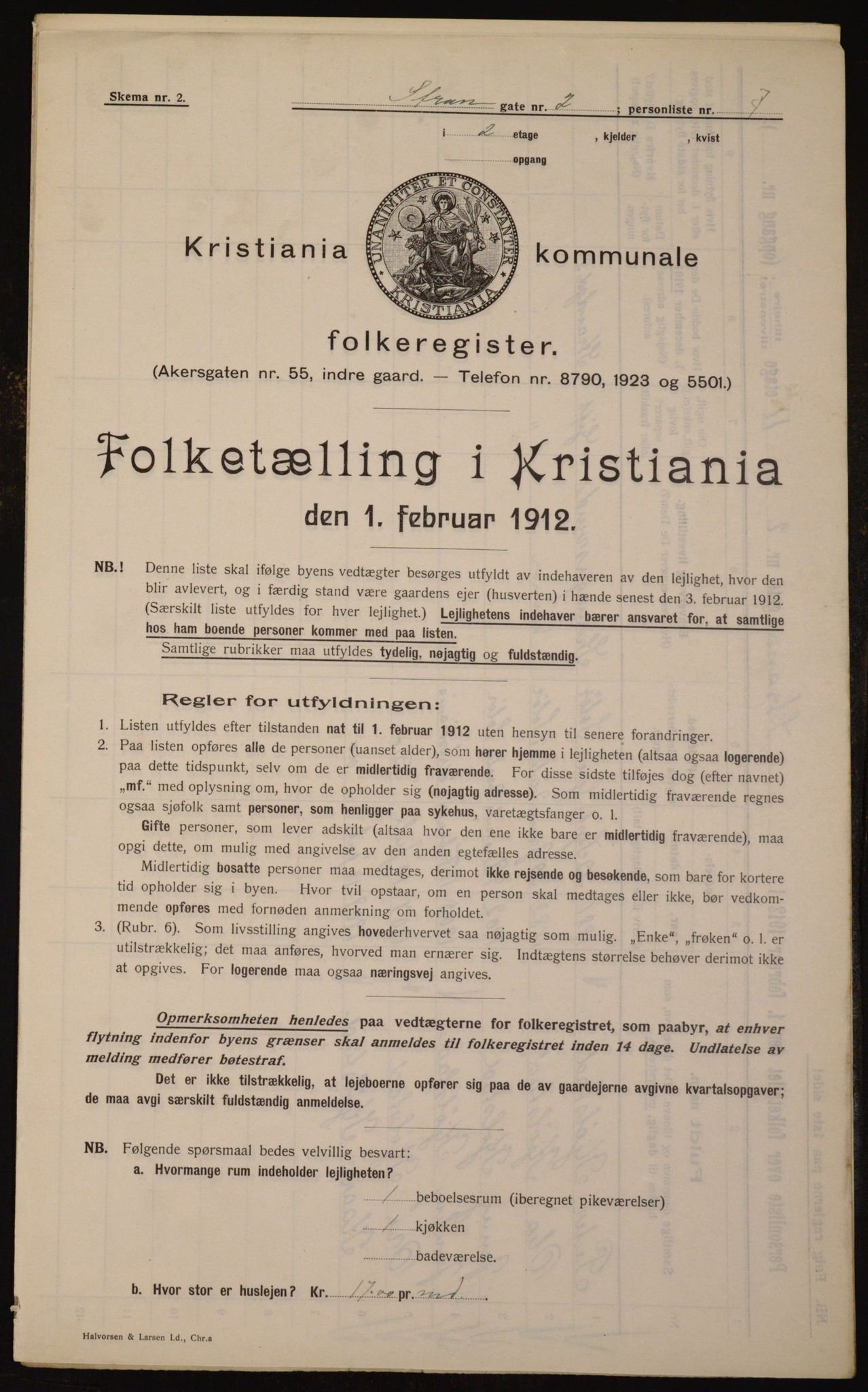 OBA, Municipal Census 1912 for Kristiania, 1912, p. 103689