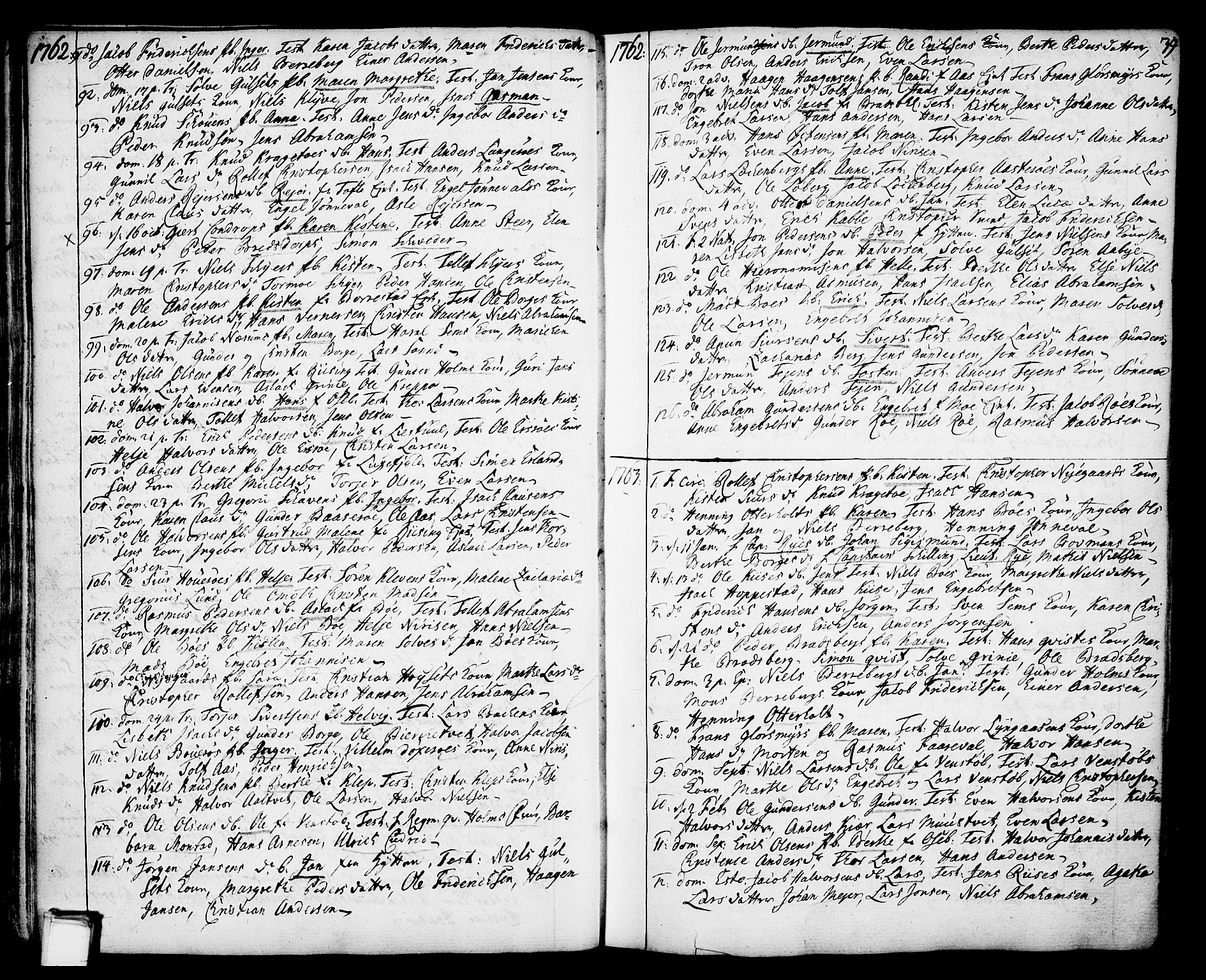 Gjerpen kirkebøker, SAKO/A-265/F/Fa/L0002: Parish register (official) no. I 2, 1747-1795, p. 39