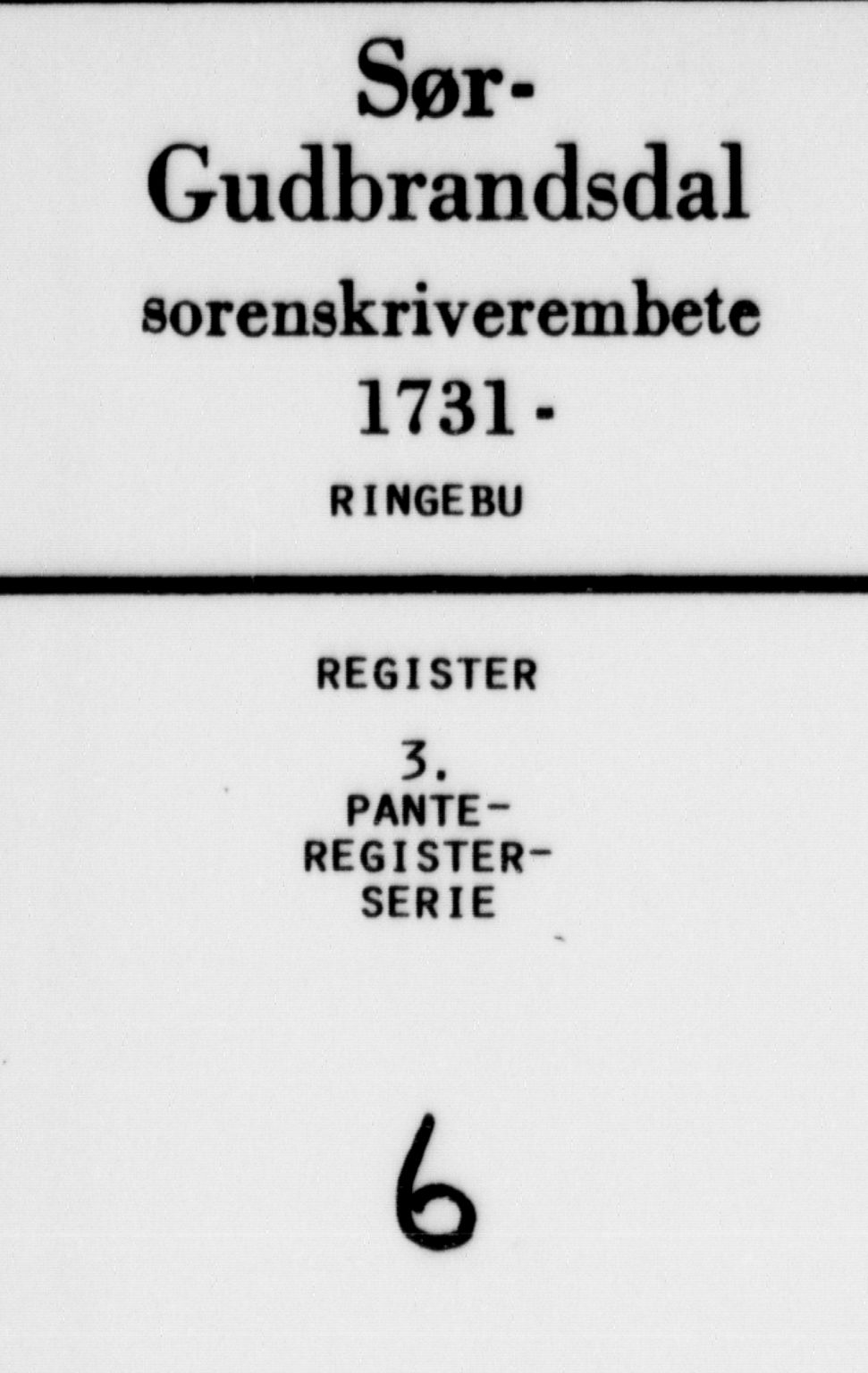 Sør-Gudbrandsdal tingrett, SAH/TING-004/H/Ha/Hal/L0006: Mortgage register no. 6