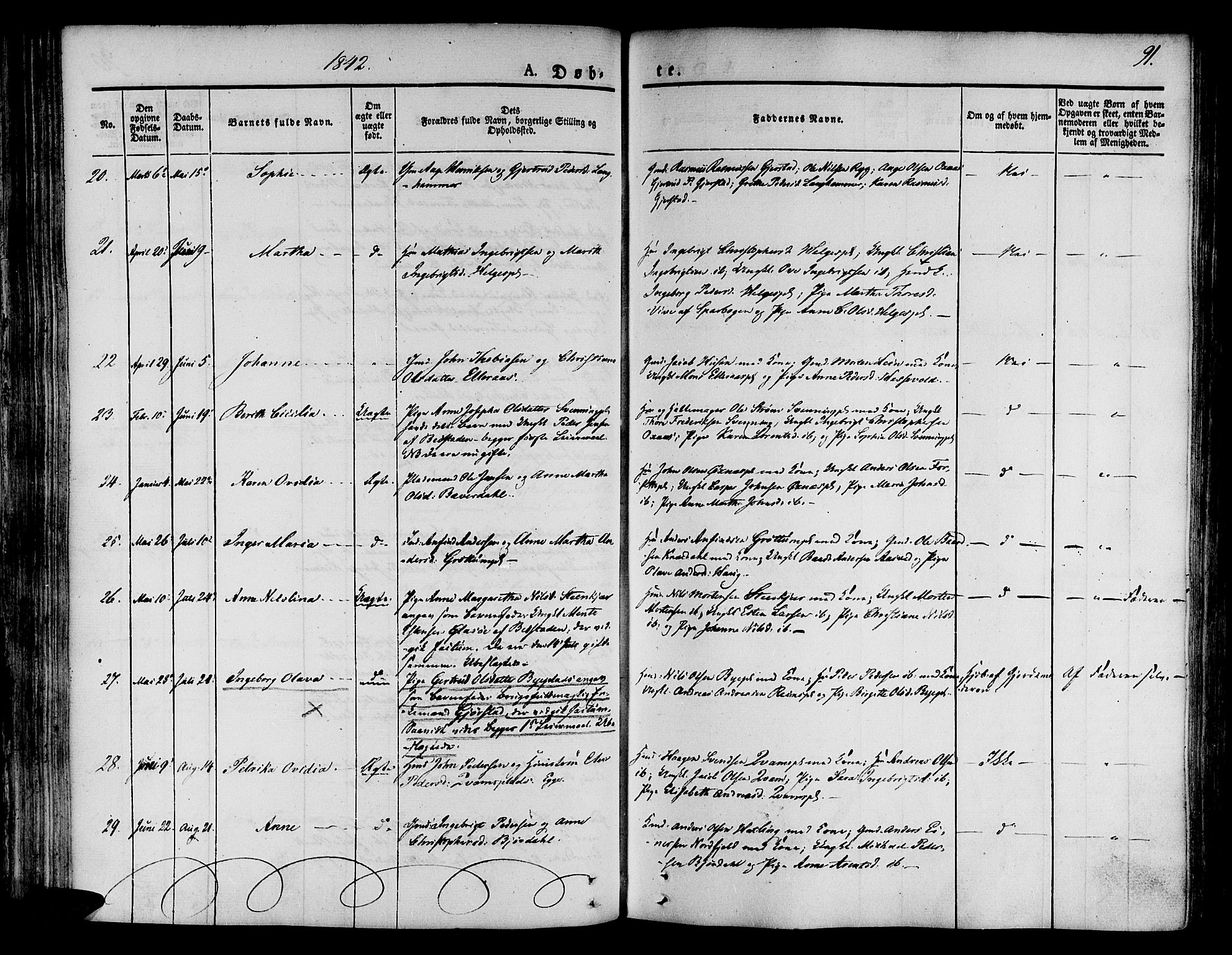 Ministerialprotokoller, klokkerbøker og fødselsregistre - Nord-Trøndelag, AV/SAT-A-1458/746/L0445: Parish register (official) no. 746A04, 1826-1846, p. 91