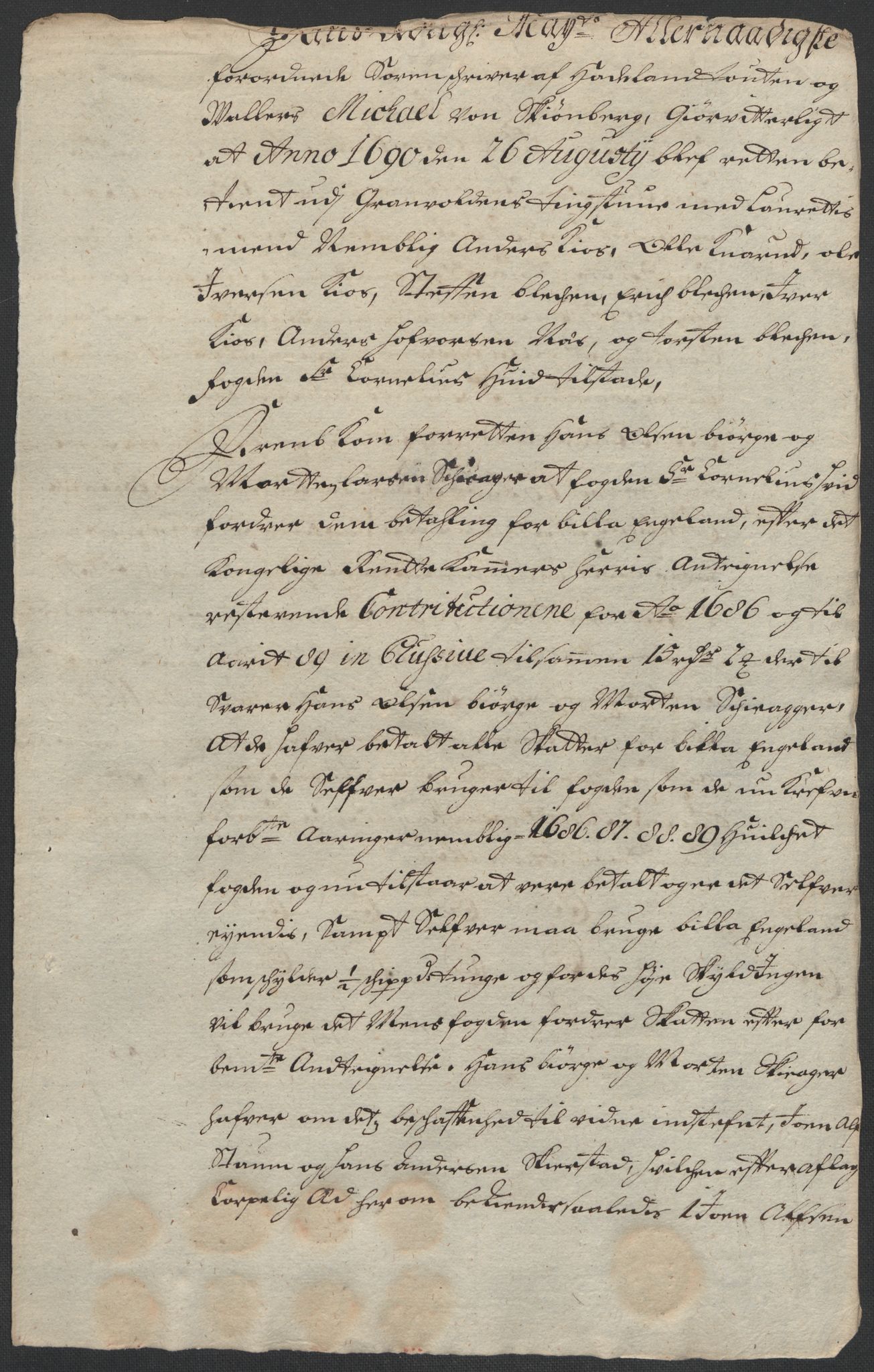 Rentekammeret inntil 1814, Reviderte regnskaper, Fogderegnskap, RA/EA-4092/R18/L1296: Fogderegnskap Hadeland, Toten og Valdres, 1698, p. 244