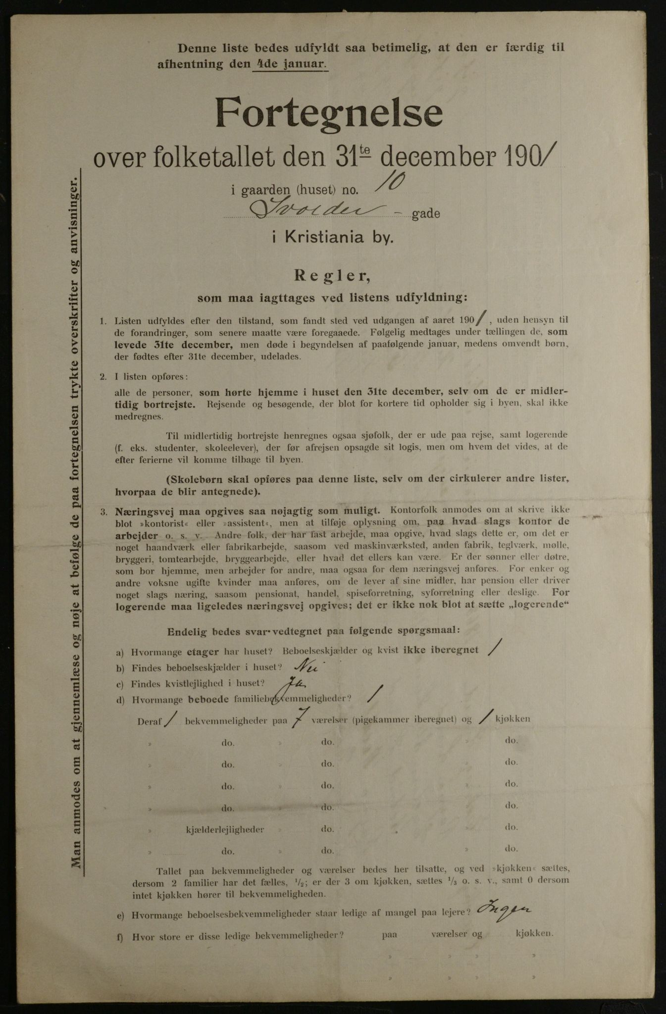 OBA, Municipal Census 1901 for Kristiania, 1901, p. 16340