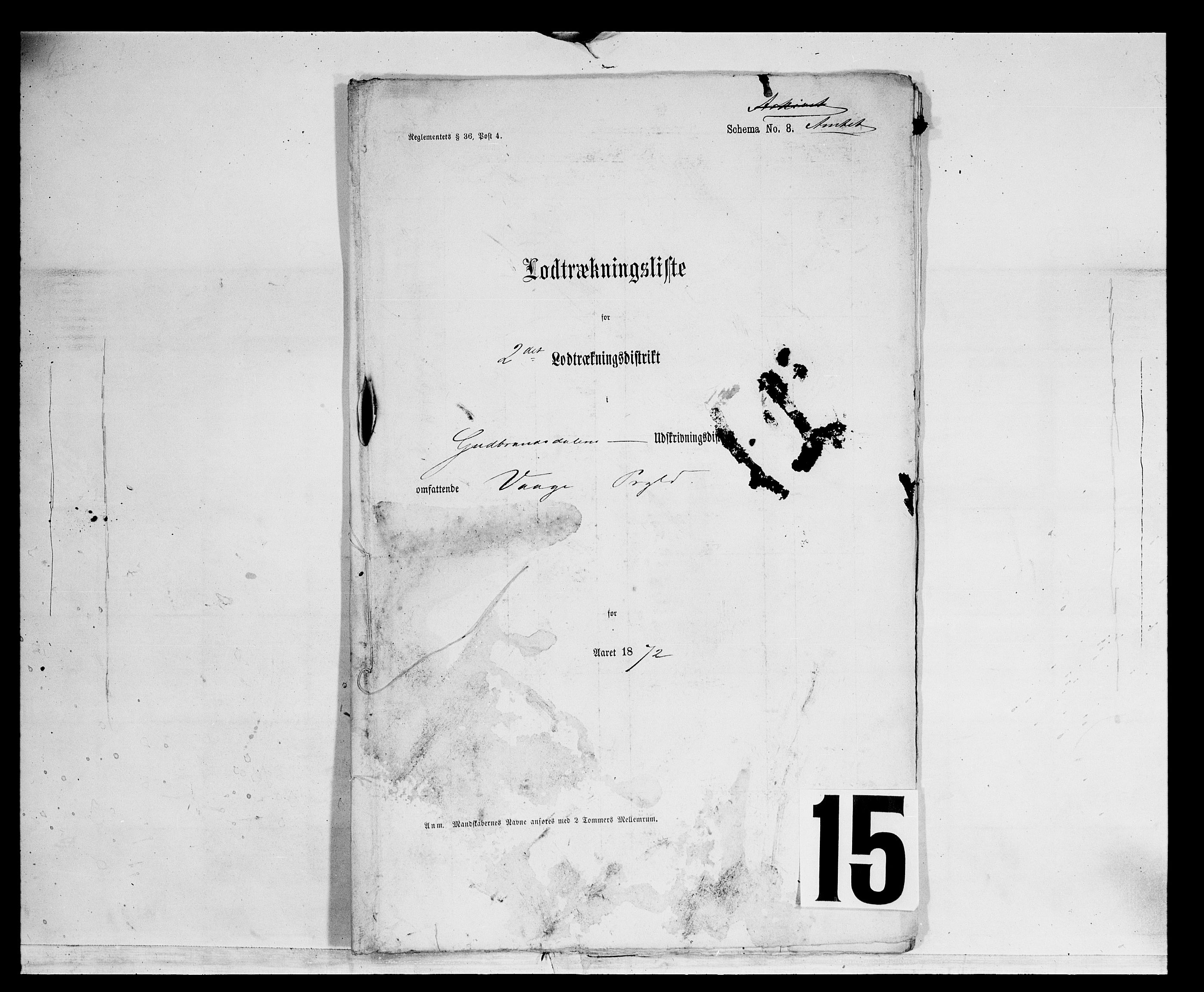 Fylkesmannen i Oppland, SAH/FYO-002/1/K/Kg/L1175: Heidal, Sel, Vågå, Lom og Skjåk, 1860-1879, p. 17