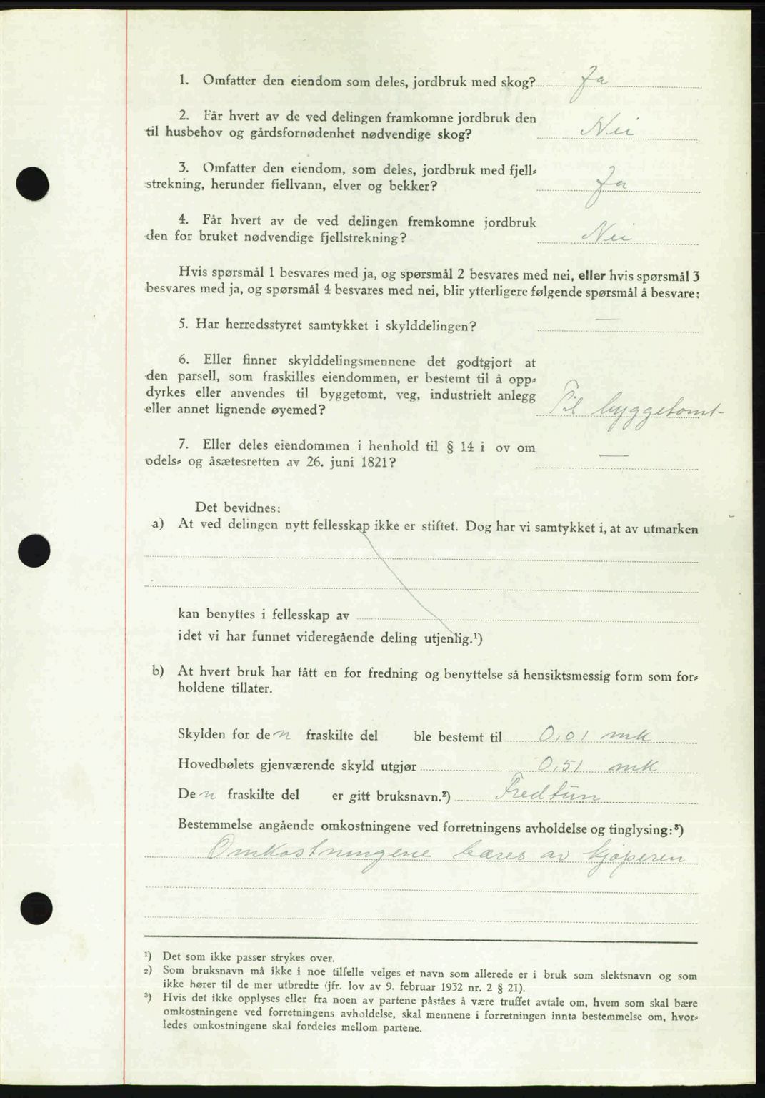 Romsdal sorenskriveri, AV/SAT-A-4149/1/2/2C: Mortgage book no. A21, 1946-1946, Diary no: : 2237/1946