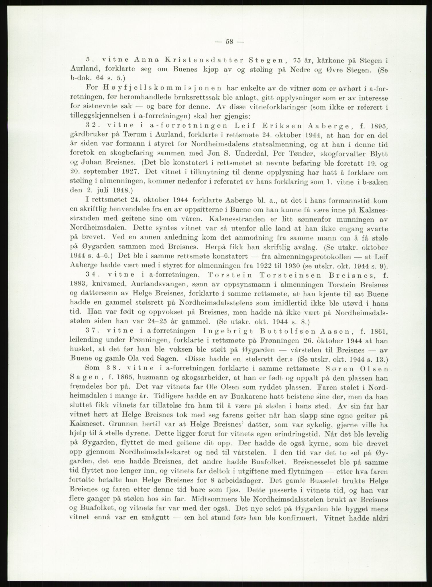 Høyfjellskommisjonen, AV/RA-S-1546/X/Xa/L0001: Nr. 1-33, 1909-1953, p. 3307