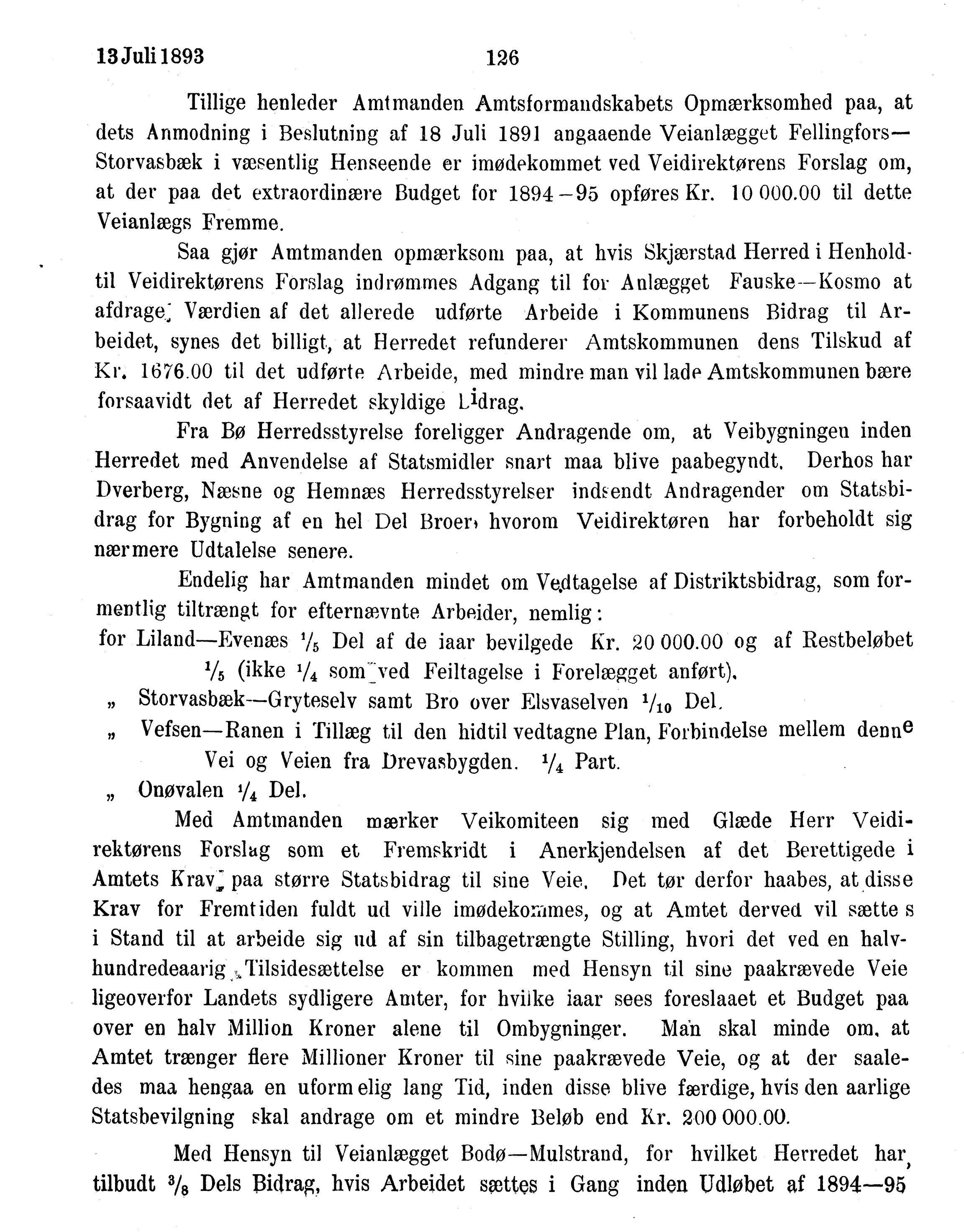 Nordland Fylkeskommune. Fylkestinget, AIN/NFK-17/176/A/Ac/L0016: Fylkestingsforhandlinger 1891-1893, 1891-1893