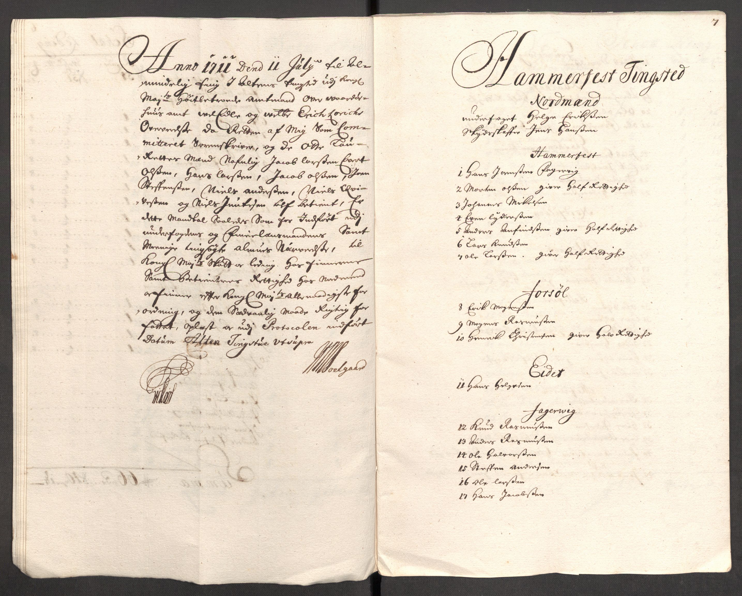 Rentekammeret inntil 1814, Reviderte regnskaper, Fogderegnskap, AV/RA-EA-4092/R69/L4855: Fogderegnskap Finnmark/Vardøhus, 1709-1712, p. 346