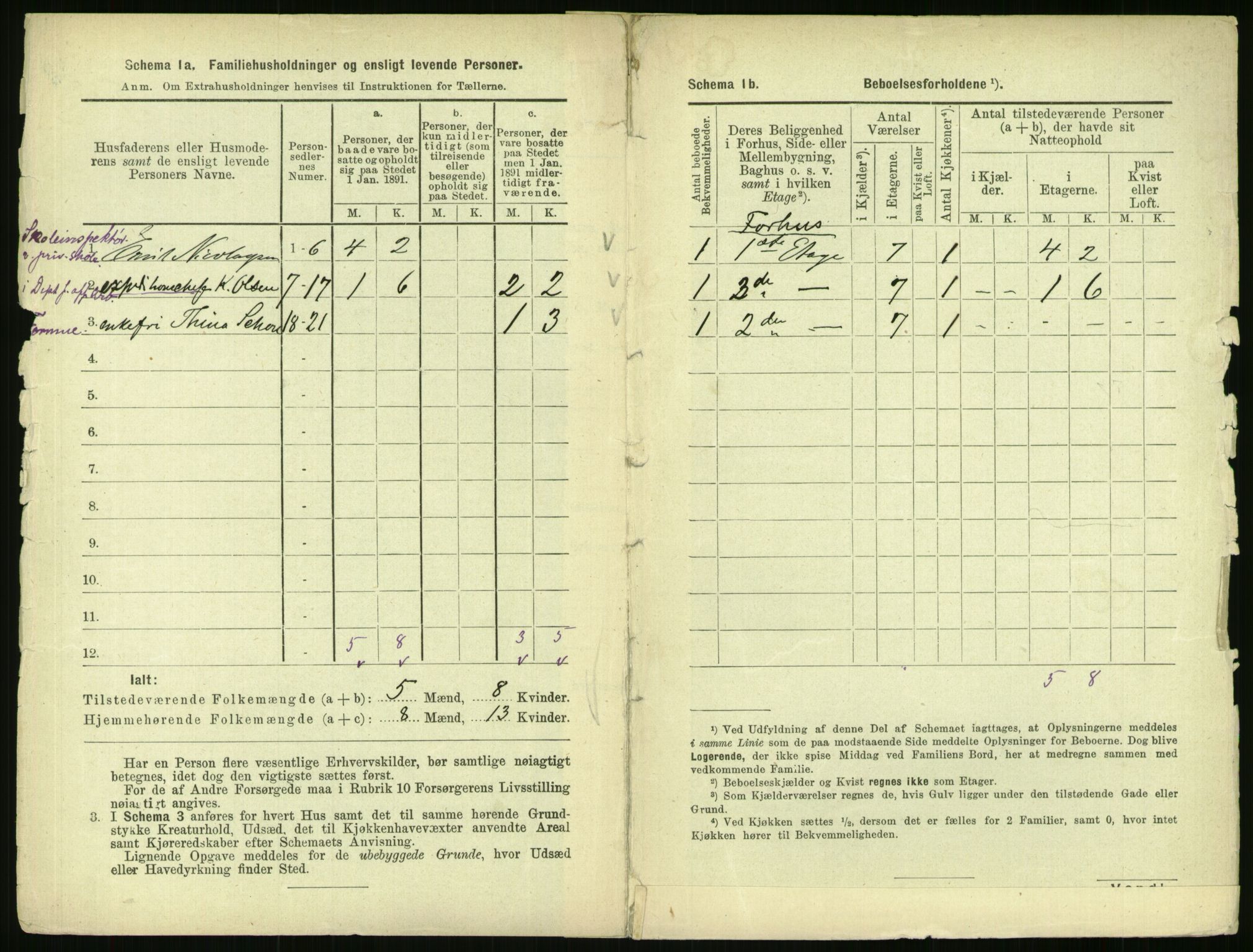 RA, 1891 census for 0301 Kristiania, 1891, p. 37475