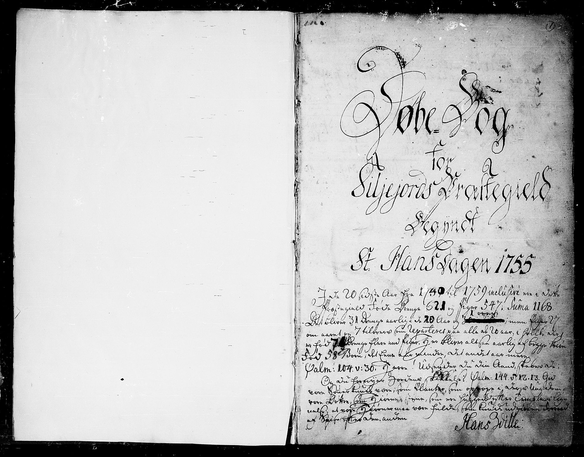 Seljord kirkebøker, SAKO/A-20/F/Fa/L0007: Parish register (official) no. I 7, 1755-1800, p. 1