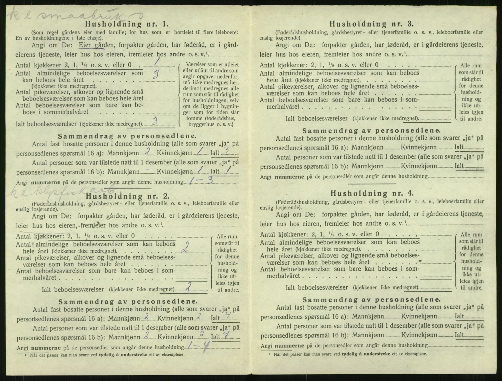 SAT, 1920 census for Bremsnes, 1920, p. 910