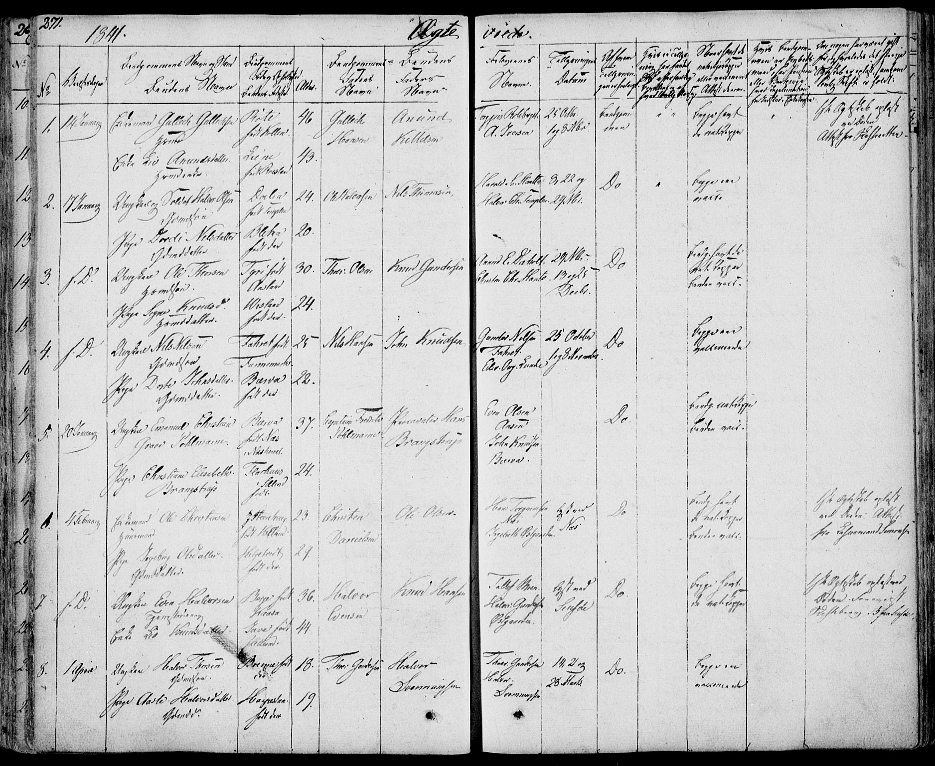 Bø kirkebøker, AV/SAKO-A-257/F/Fa/L0007: Parish register (official) no. 7, 1831-1848, p. 271