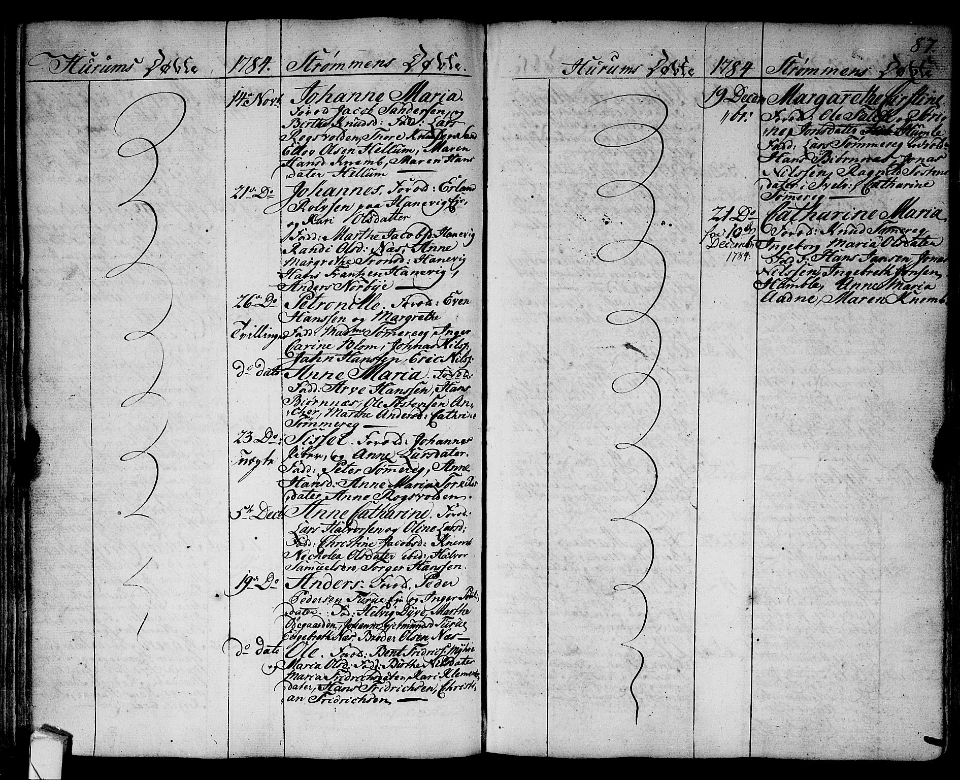 Hurum kirkebøker, AV/SAKO-A-229/F/Fa/L0007: Parish register (official) no. 7, 1771-1810, p. 87