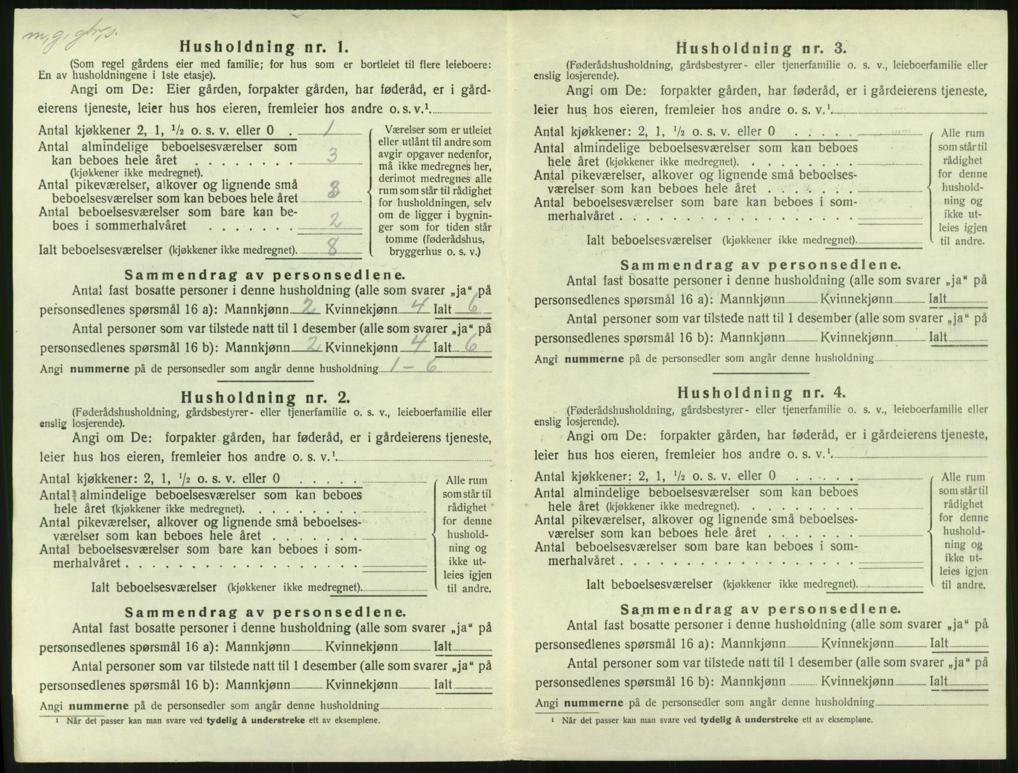 SAT, 1920 census for Aukra, 1920, p. 826