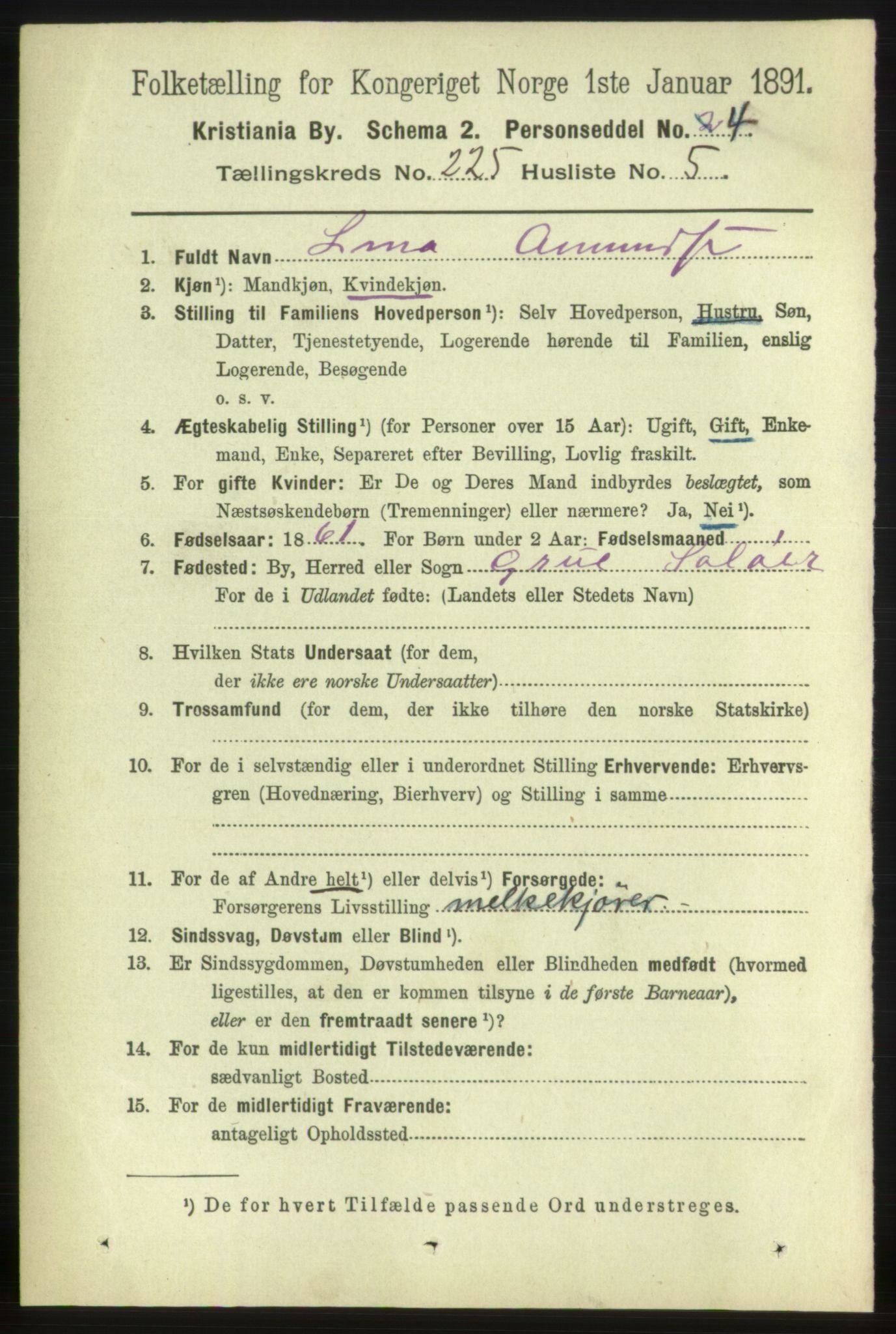 RA, 1891 census for 0301 Kristiania, 1891, p. 136475