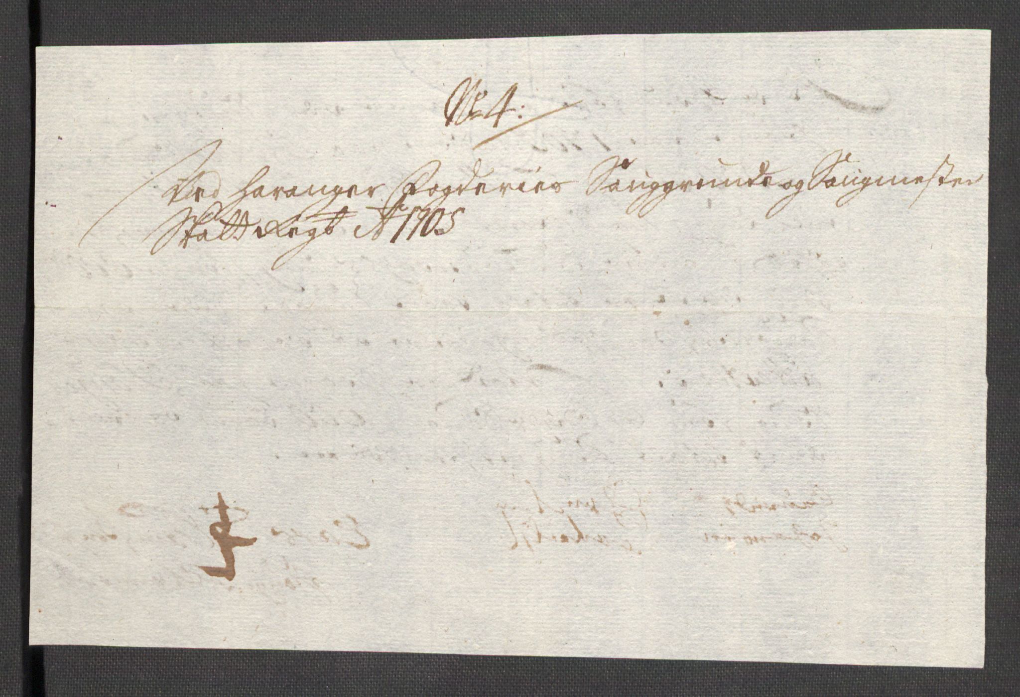 Rentekammeret inntil 1814, Reviderte regnskaper, Fogderegnskap, AV/RA-EA-4092/R48/L2983: Fogderegnskap Sunnhordland og Hardanger, 1705, p. 190