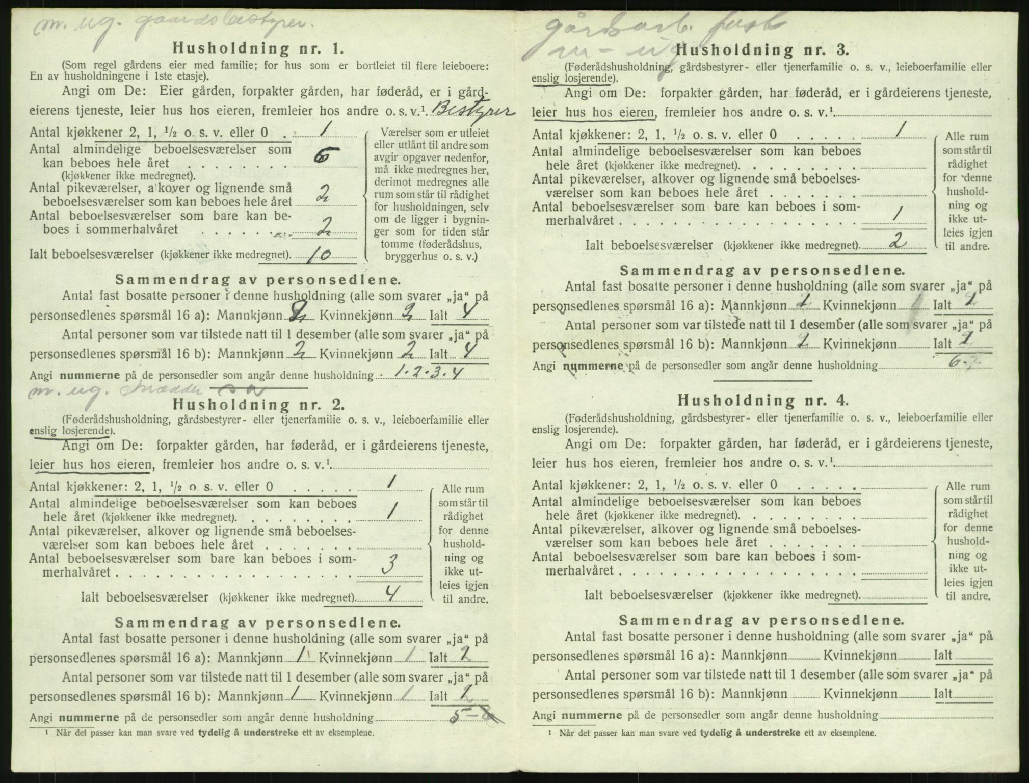 SAT, 1920 census for Eid (MR), 1920, p. 307