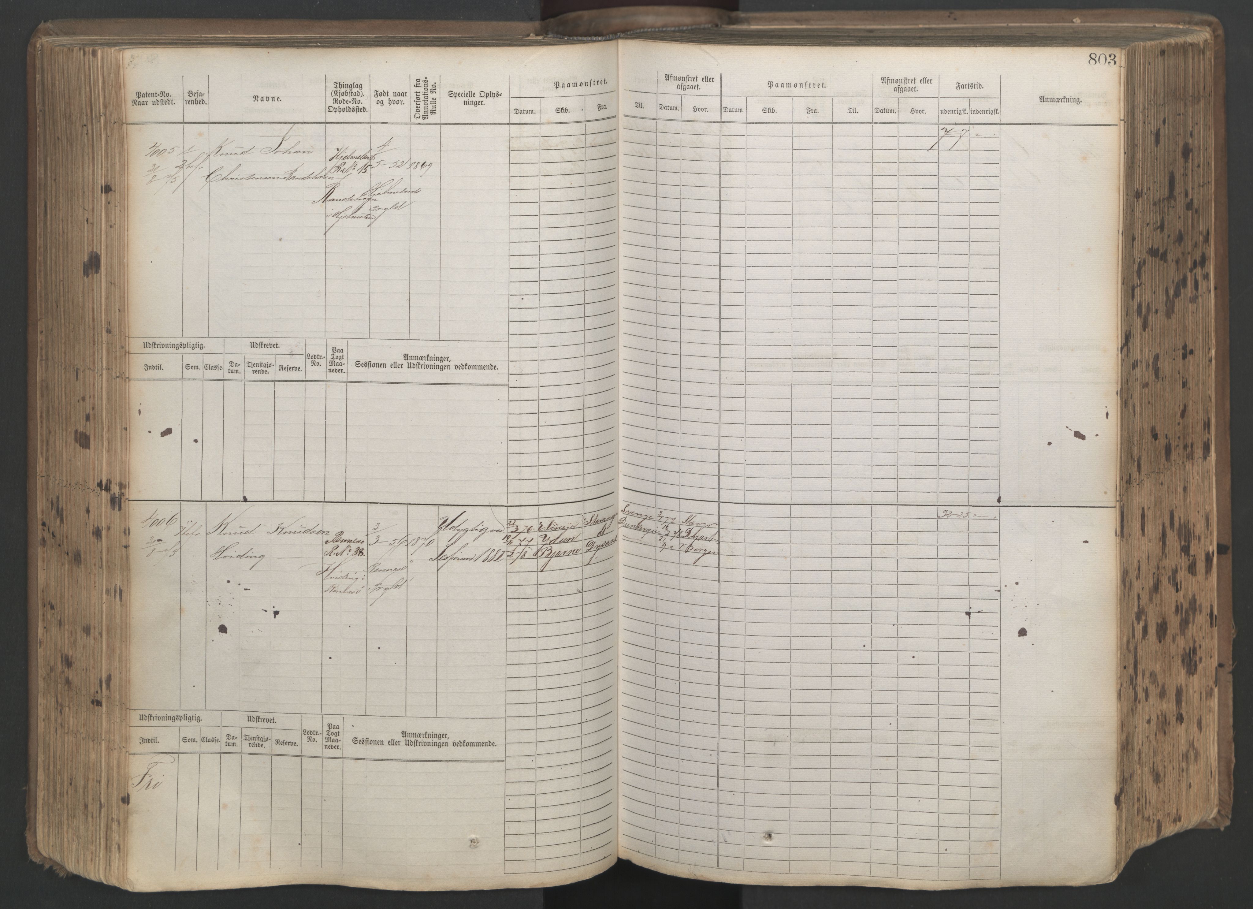 Stavanger sjømannskontor, AV/SAST-A-102006/F/Fb/Fbb/L0019: Sjøfartshovedrulle patnentnr. 3603-4803 (dublett), 1875, p. 206