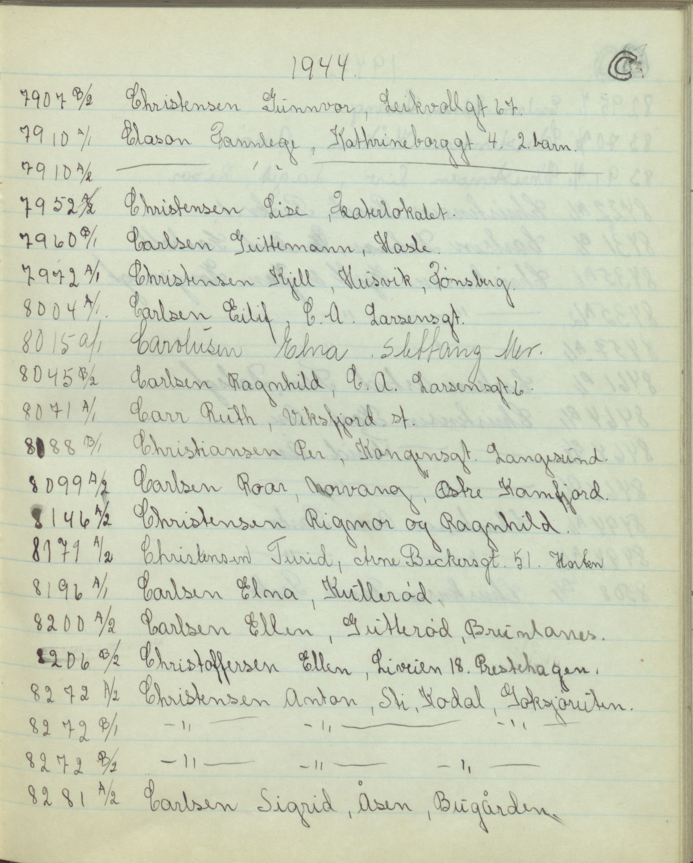 Pa 1494 - Jørgensen, Antonius. Fotograf, VEMU/A-2760/F/Fb, 1927-1984, p. 4524