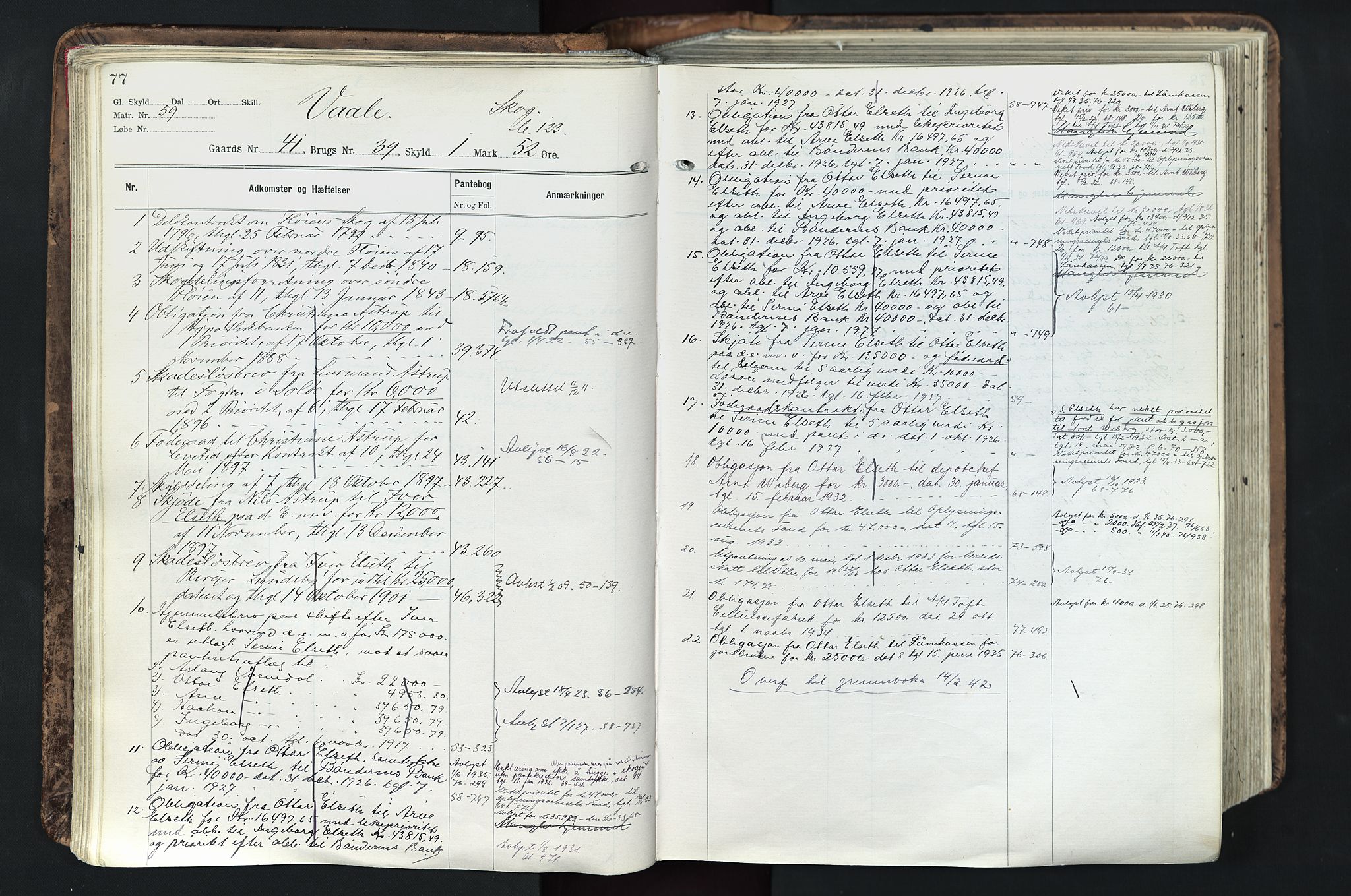 Solør tingrett, AV/SAH-TING-008/H/Ha/Hak/L0003: Mortgage register no. III, 1900-1935, p. 77