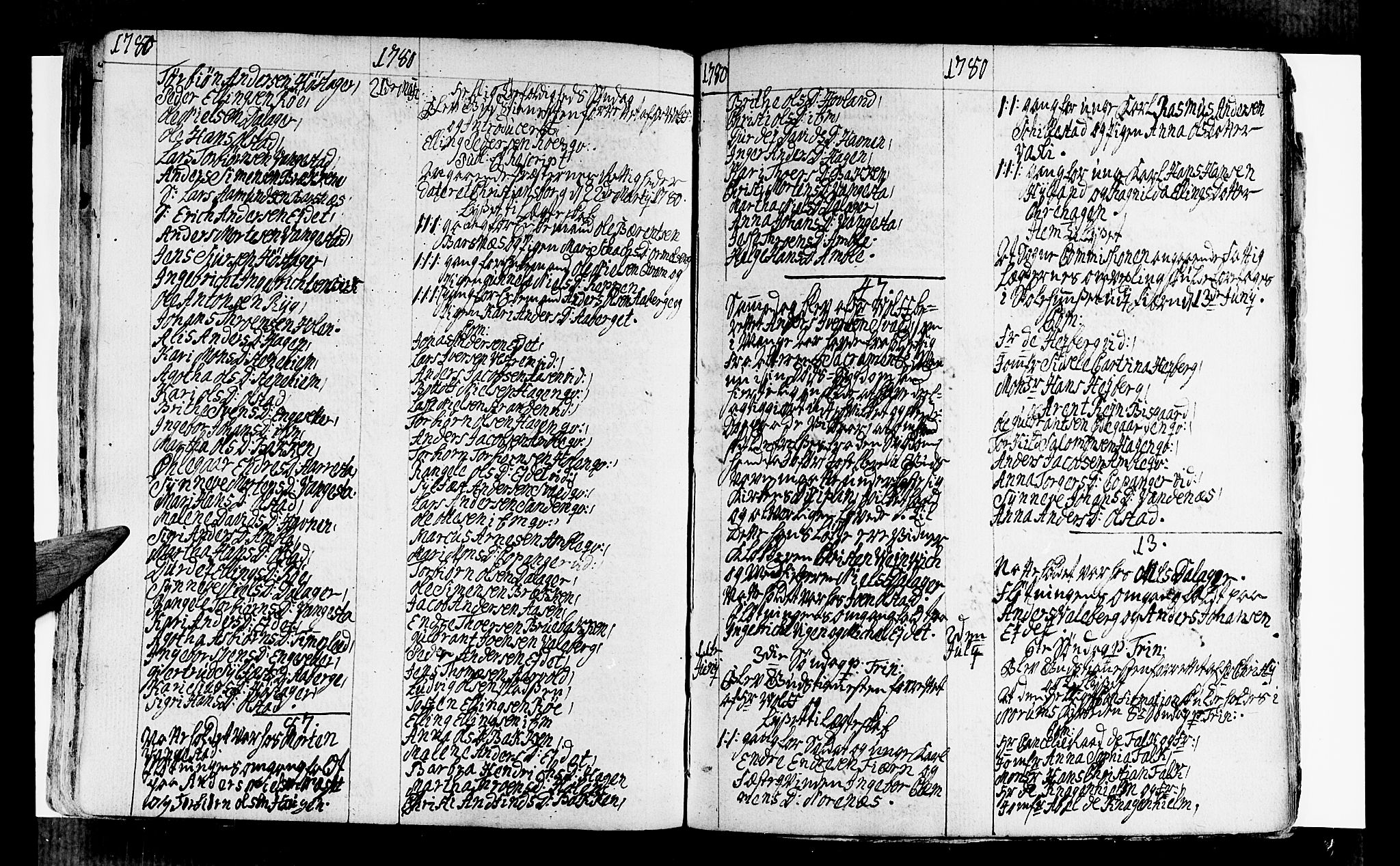 Sogndal sokneprestembete, AV/SAB-A-81301/H/Haa/Haaa/L0004: Parish register (official) no. A 4, 1747-1782