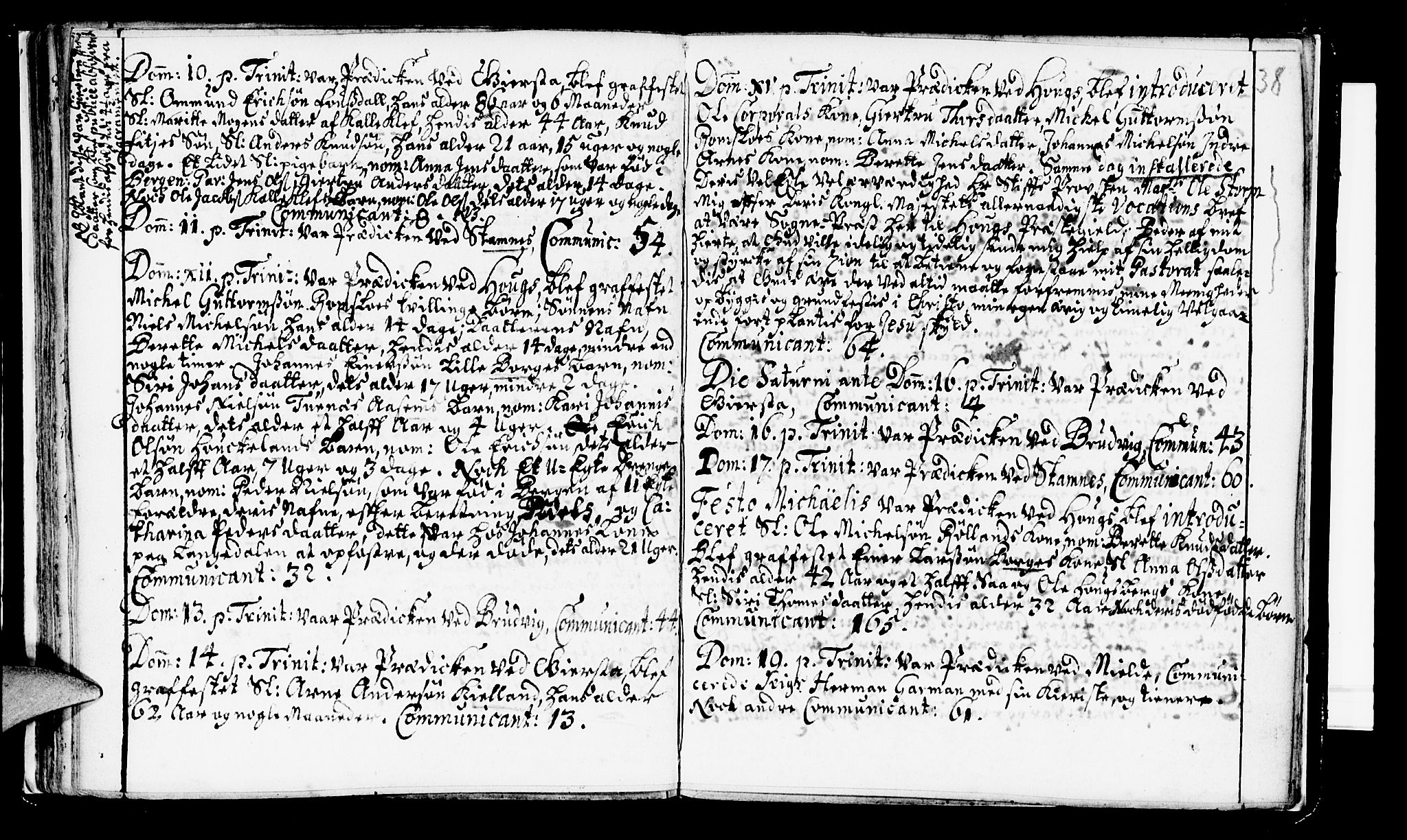 Haus sokneprestembete, AV/SAB-A-75601/H/Haa: Parish register (official) no. A 2, 1707-1709, p. 38