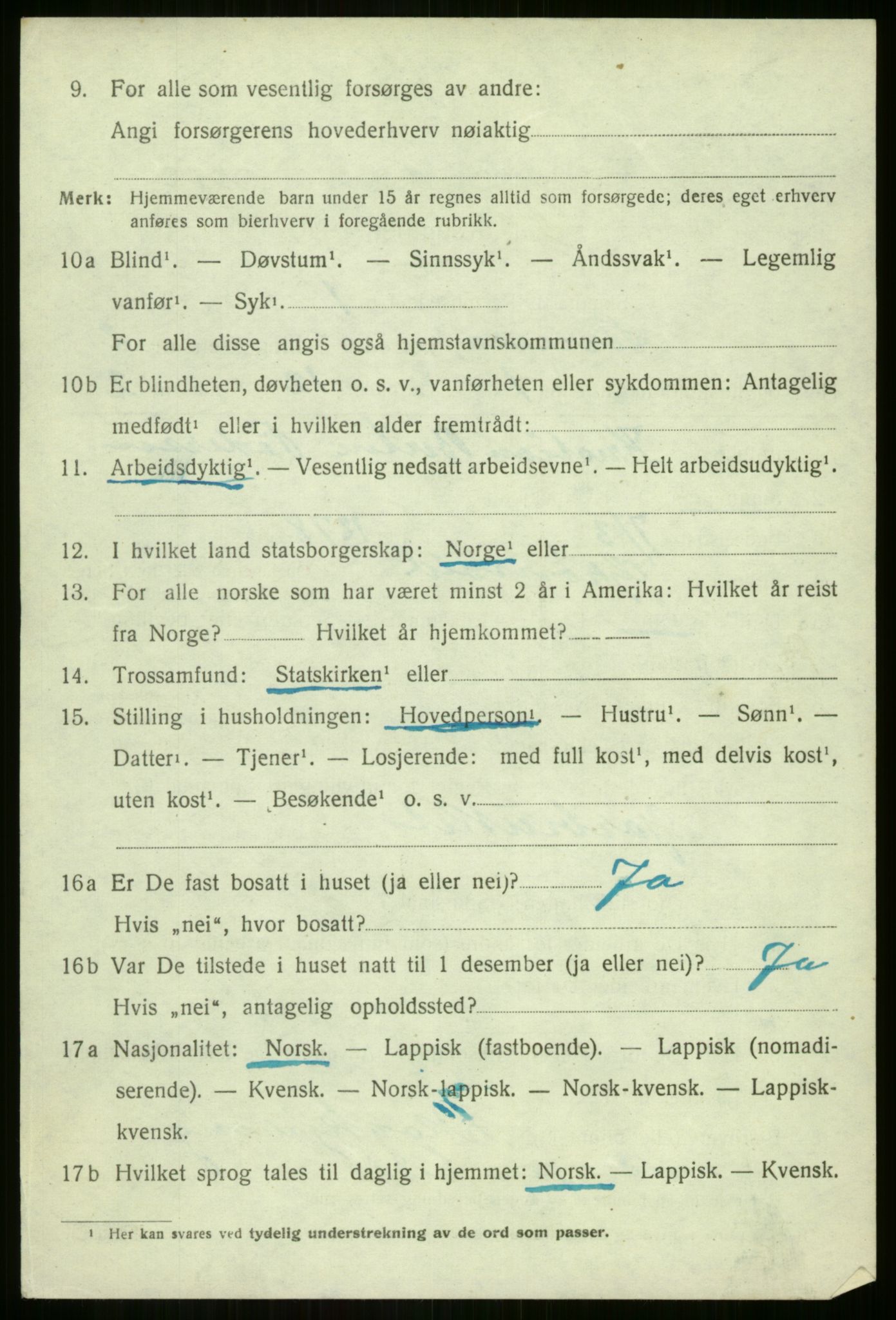 SATØ, 1920 census for Sørreisa, 1920, p. 967