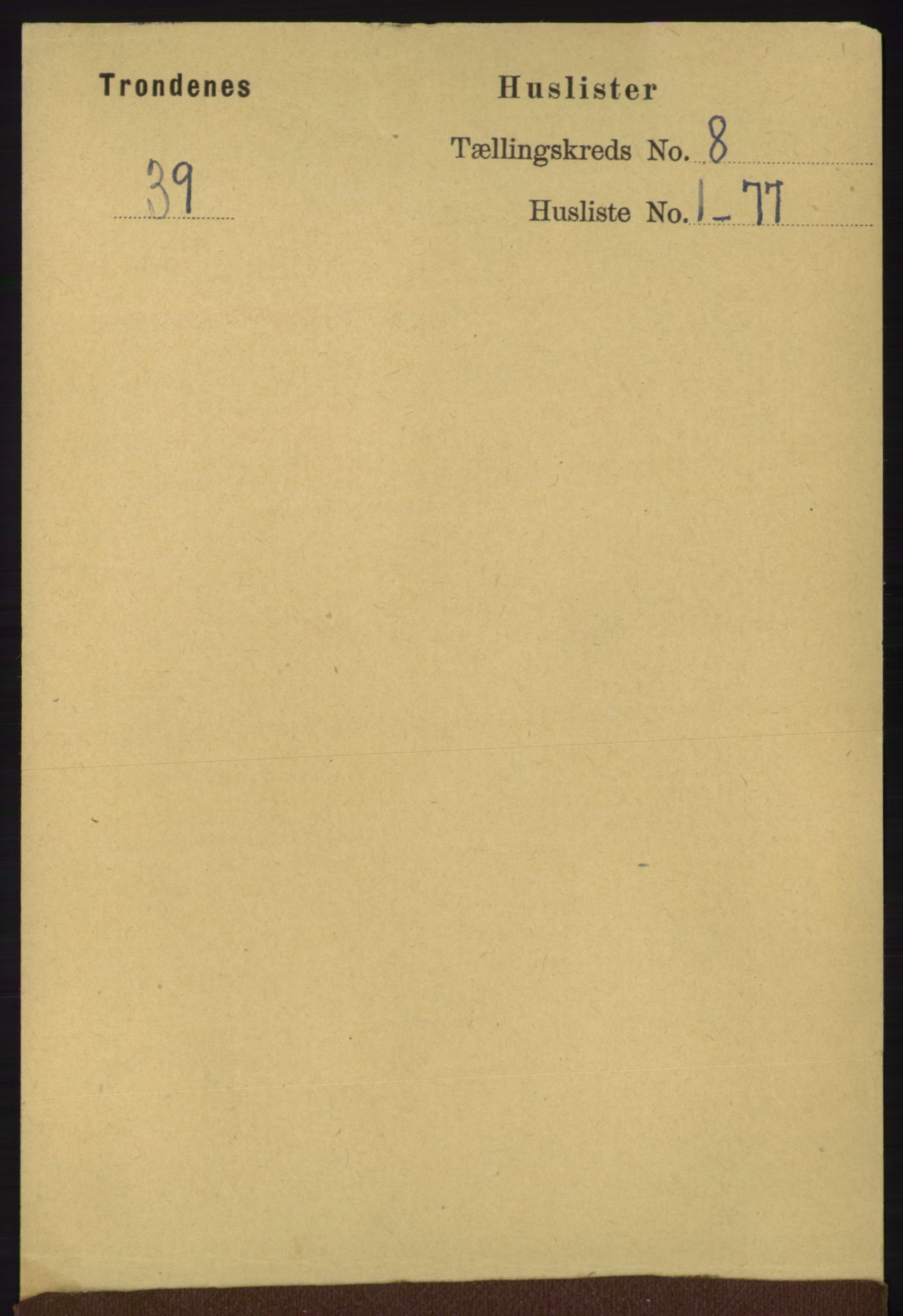 RA, 1891 census for 1914 Trondenes, 1891, p. 5686