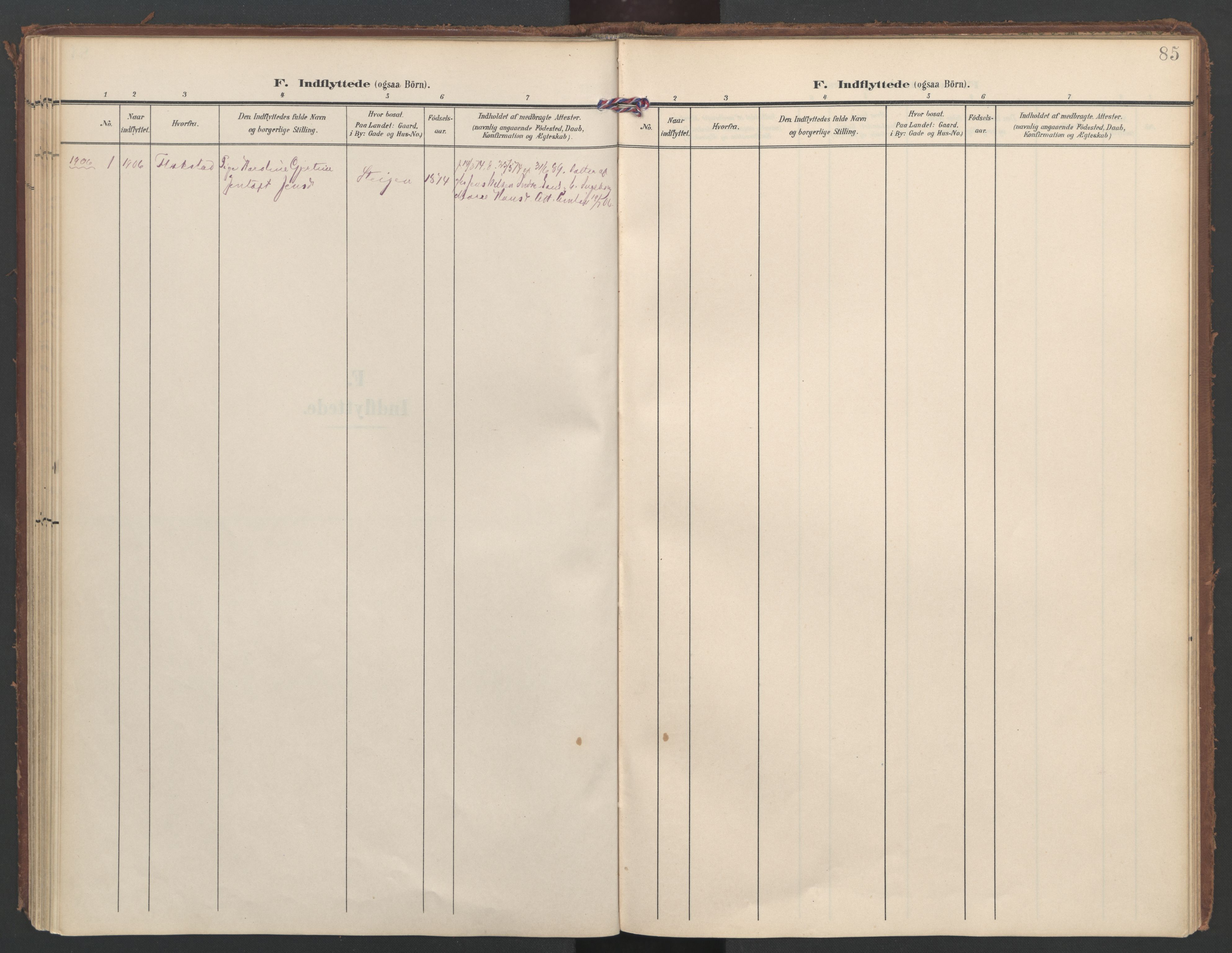 Ministerialprotokoller, klokkerbøker og fødselsregistre - Nordland, AV/SAT-A-1459/855/L0806: Parish register (official) no. 855A14, 1906-1922, p. 85