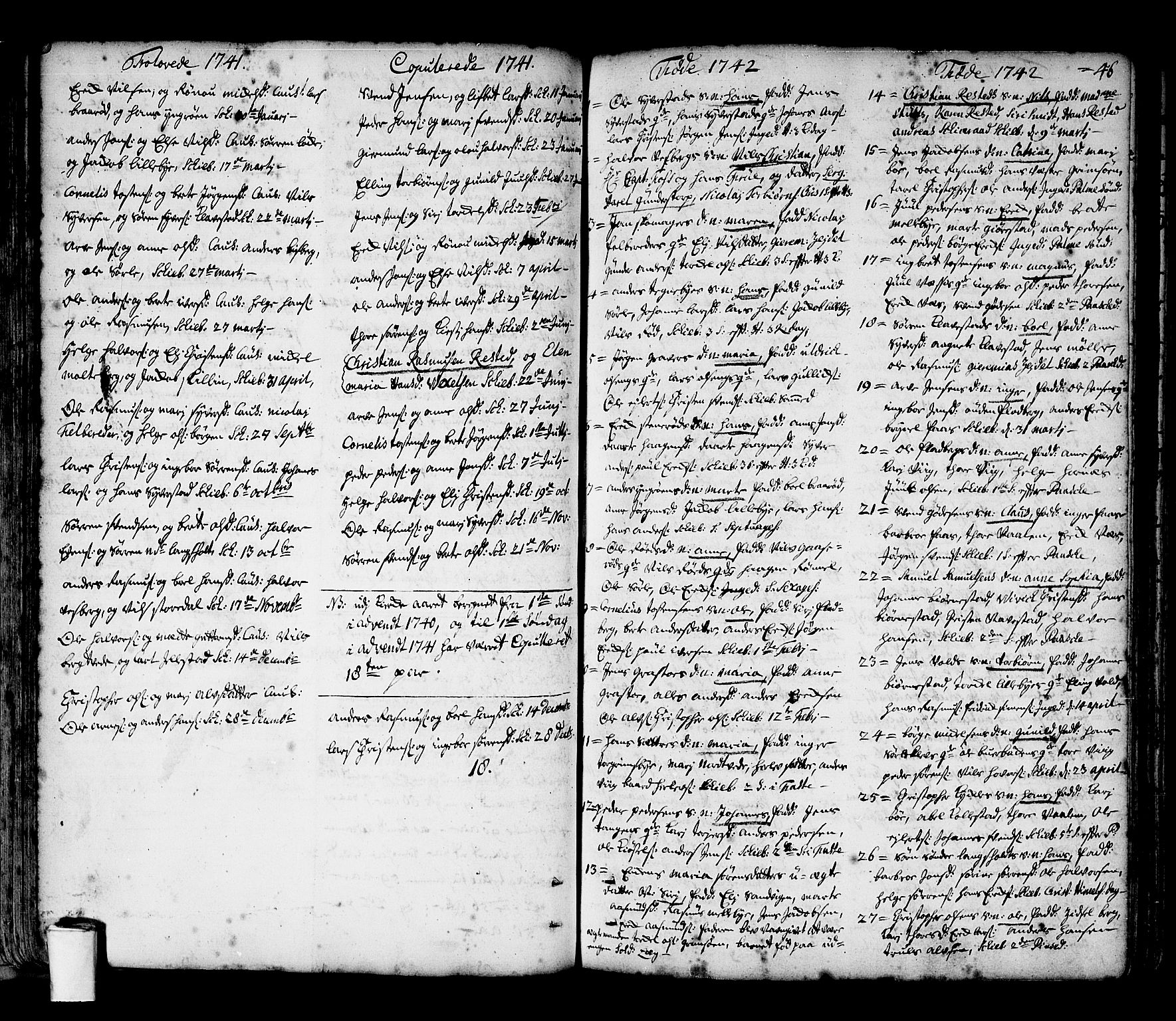 Skjeberg prestekontor Kirkebøker, AV/SAO-A-10923/F/Fa/L0002: Parish register (official) no. I 2, 1726-1791, p. 46