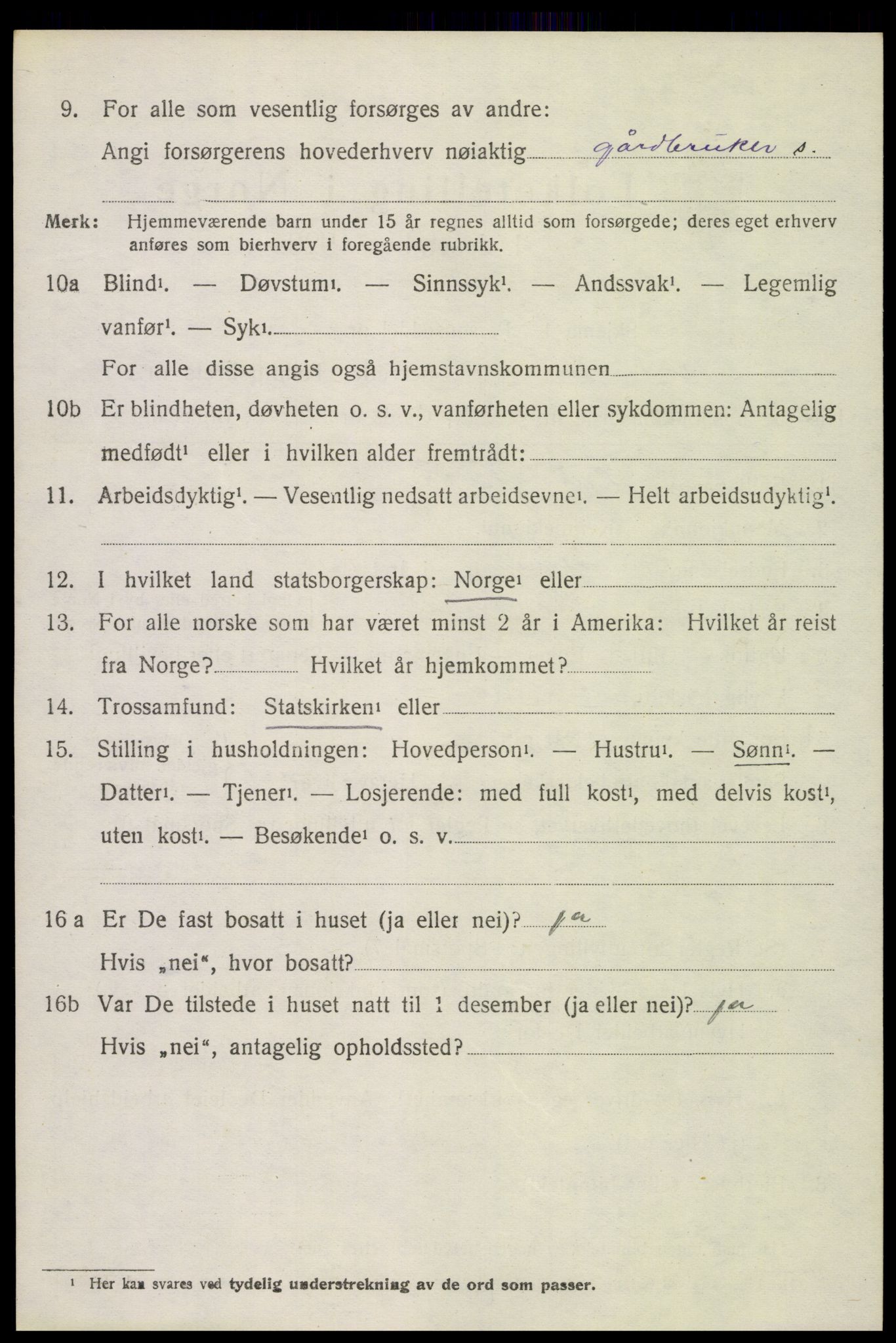 SAH, 1920 census for Brandbu, 1920, p. 3086