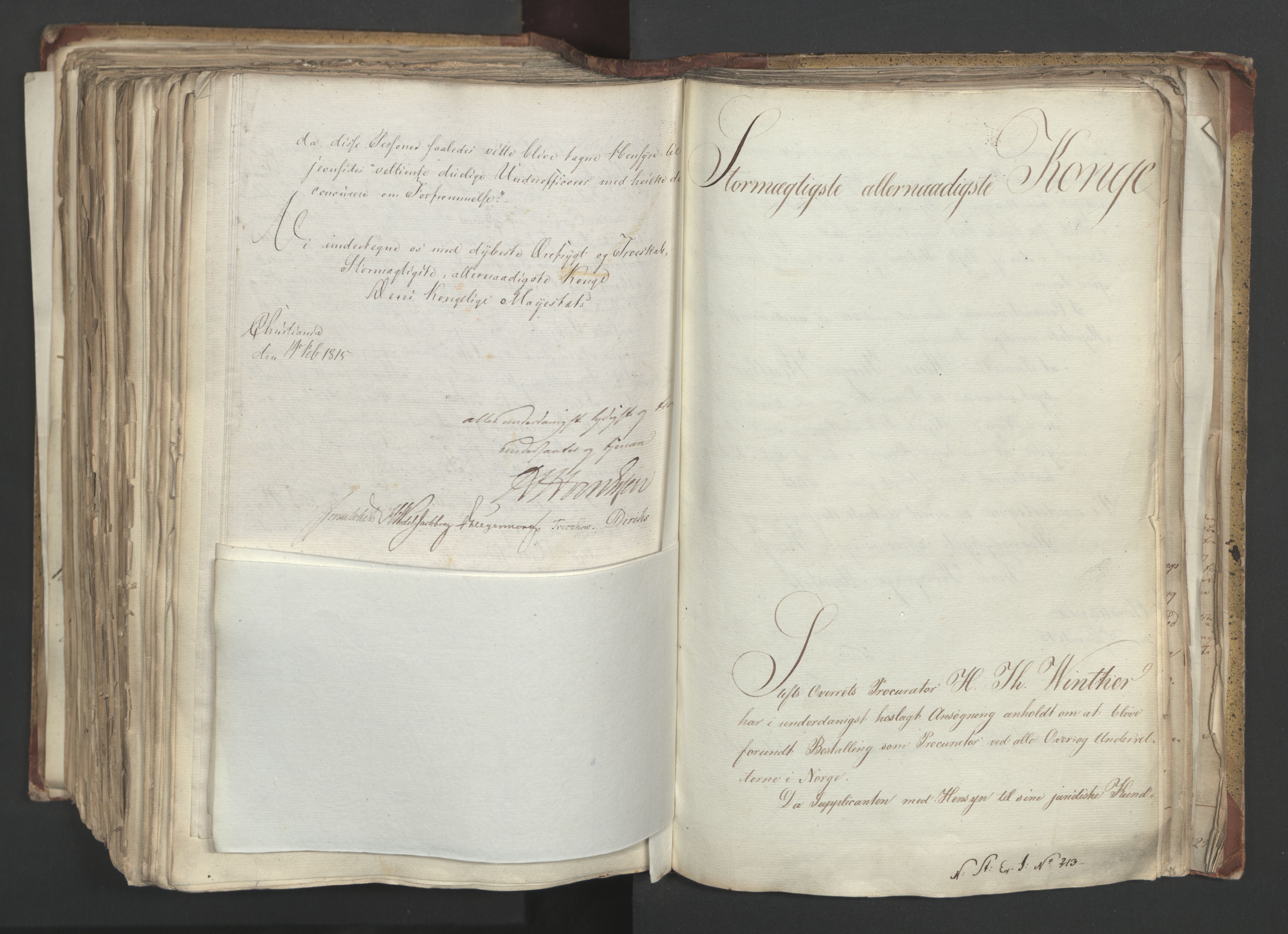 Statsrådsavdelingen i Stockholm, AV/RA-S-1003/D/Da/L0001: Regjeringsinnstillinger nr. 1-262, 1814-1815, p. 472