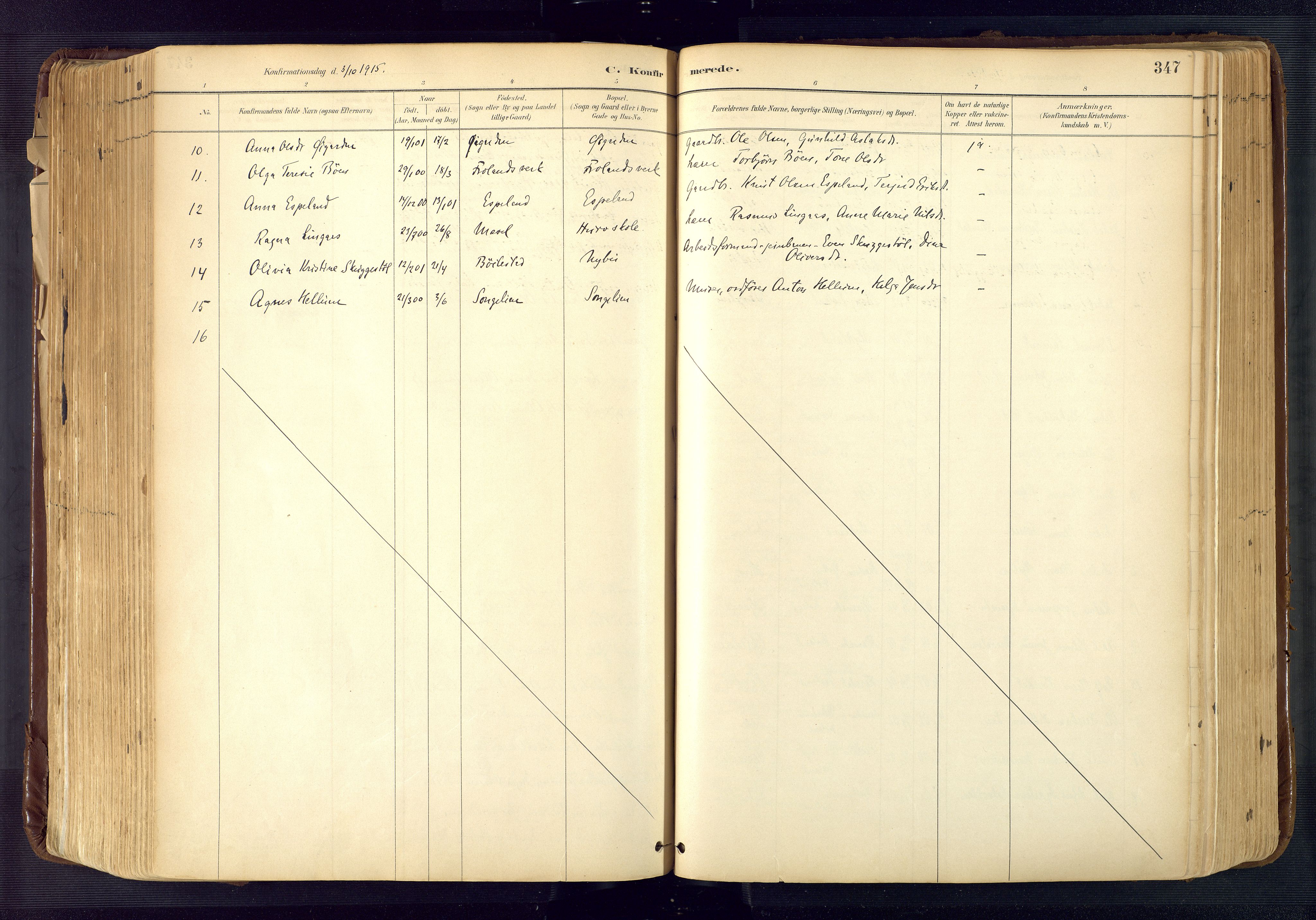 Froland sokneprestkontor, SAK/1111-0013/F/Fa/L0005: Parish register (official) no. A 5, 1882-1921, p. 347