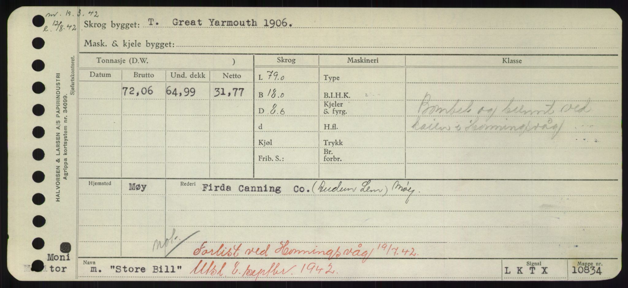 Sjøfartsdirektoratet med forløpere, Skipsmålingen, RA/S-1627/H/Hd/L0036: Fartøy, St, p. 469