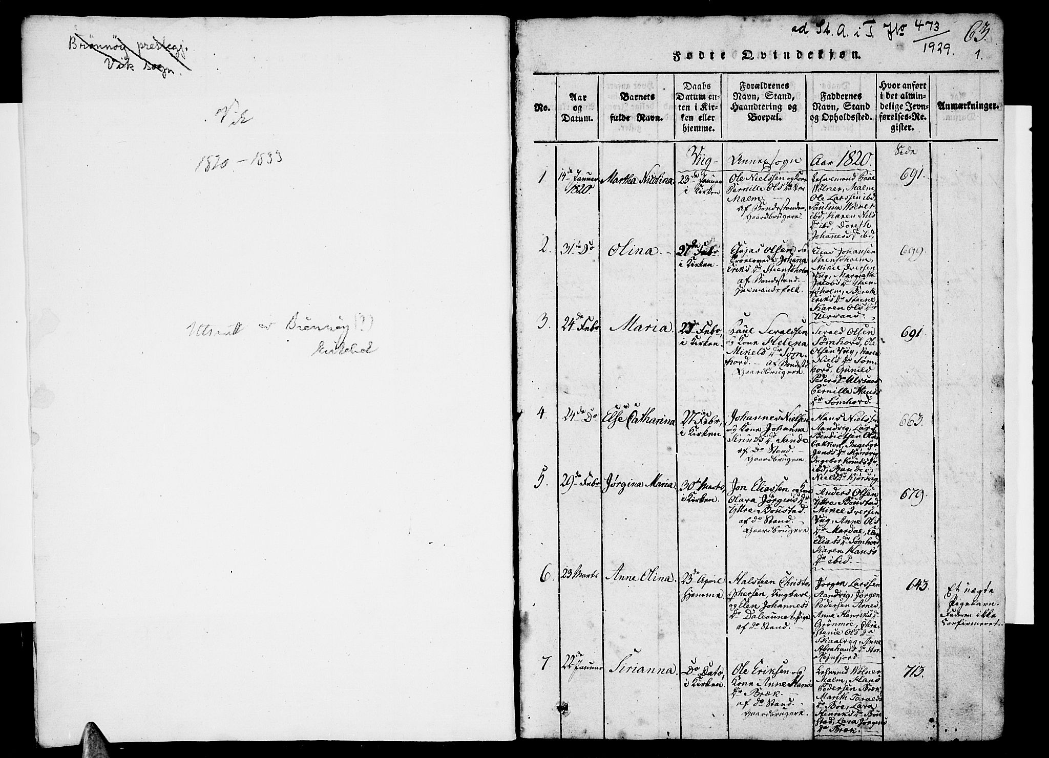 Ministerialprotokoller, klokkerbøker og fødselsregistre - Nordland, SAT/A-1459/812/L0175: Parish register (official) no. 812A04, 1820-1833, p. 62-63