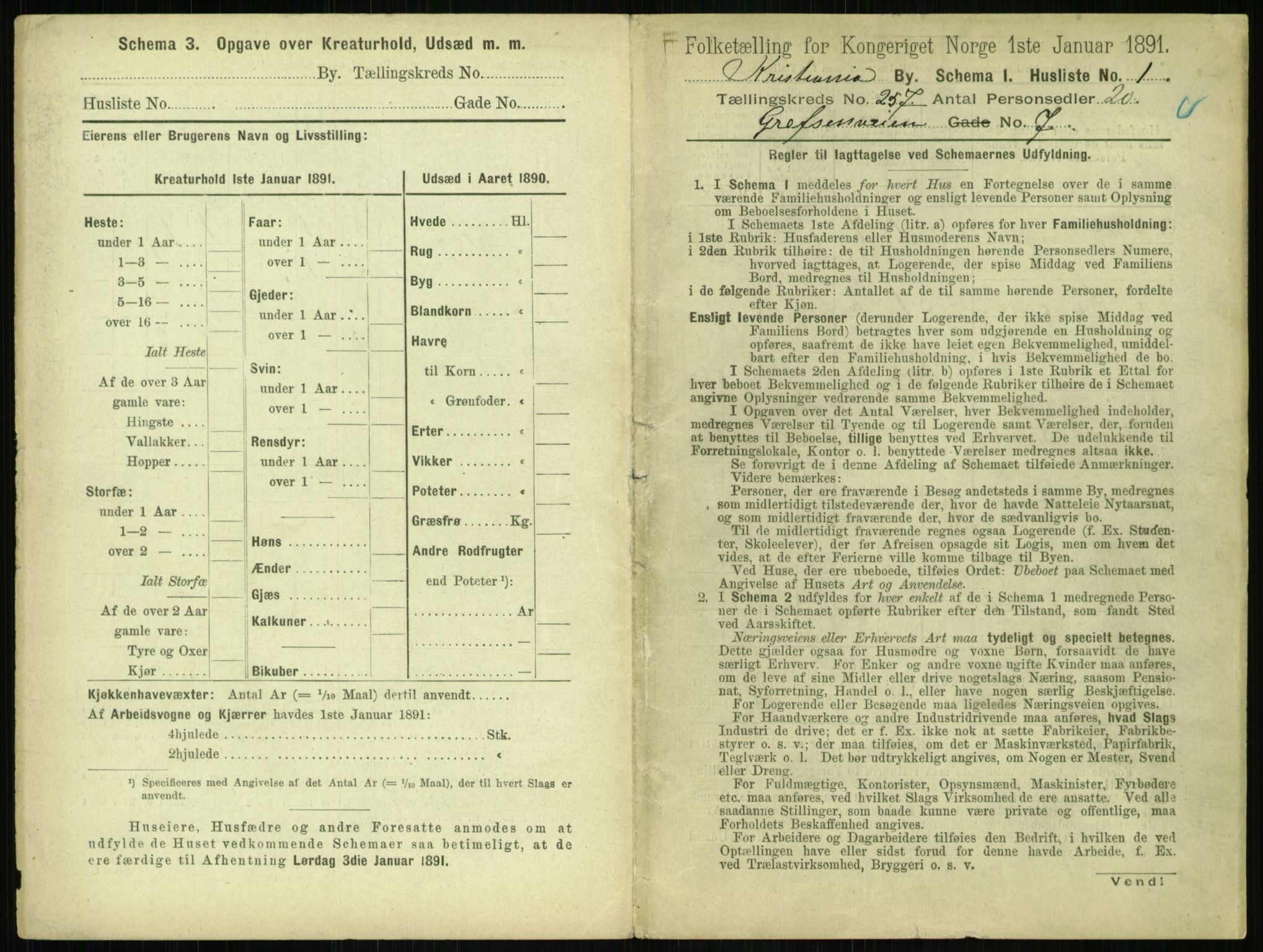 RA, 1891 census for 0301 Kristiania, 1891, p. 156388