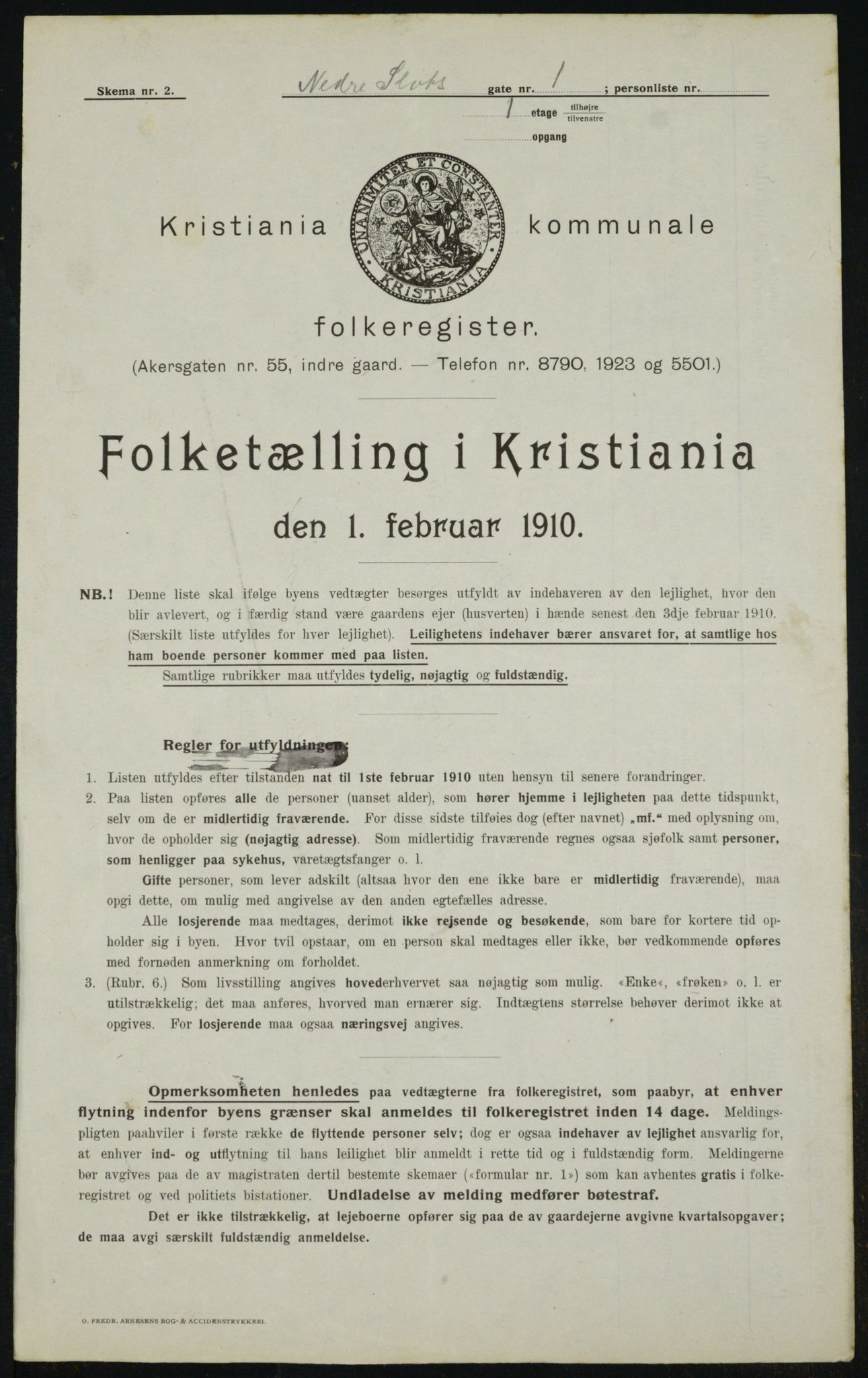 OBA, Municipal Census 1910 for Kristiania, 1910, p. 67103