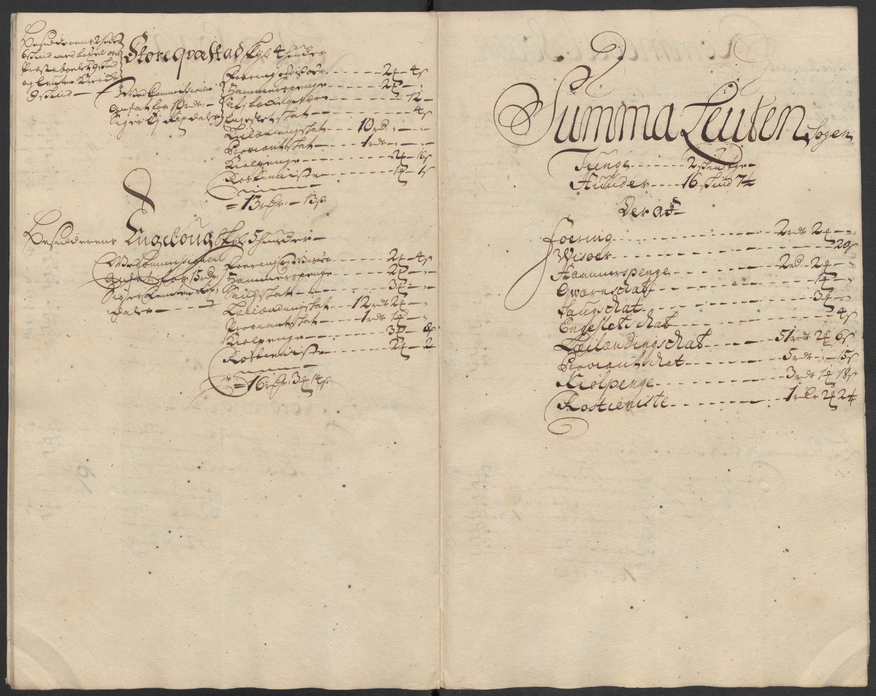 Rentekammeret inntil 1814, Reviderte regnskaper, Fogderegnskap, AV/RA-EA-4092/R16/L1056: Fogderegnskap Hedmark, 1717, p. 304