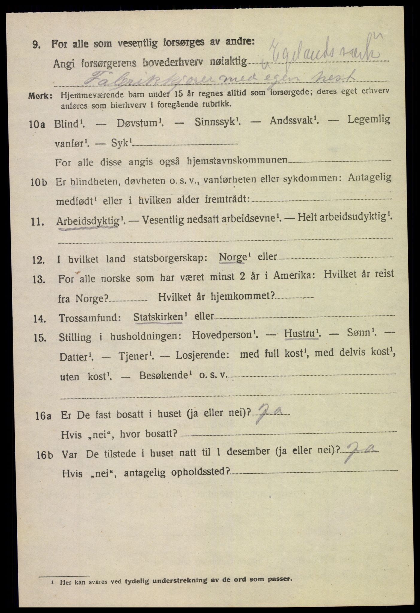 SAK, 1920 census for Søndeled, 1920, p. 7298