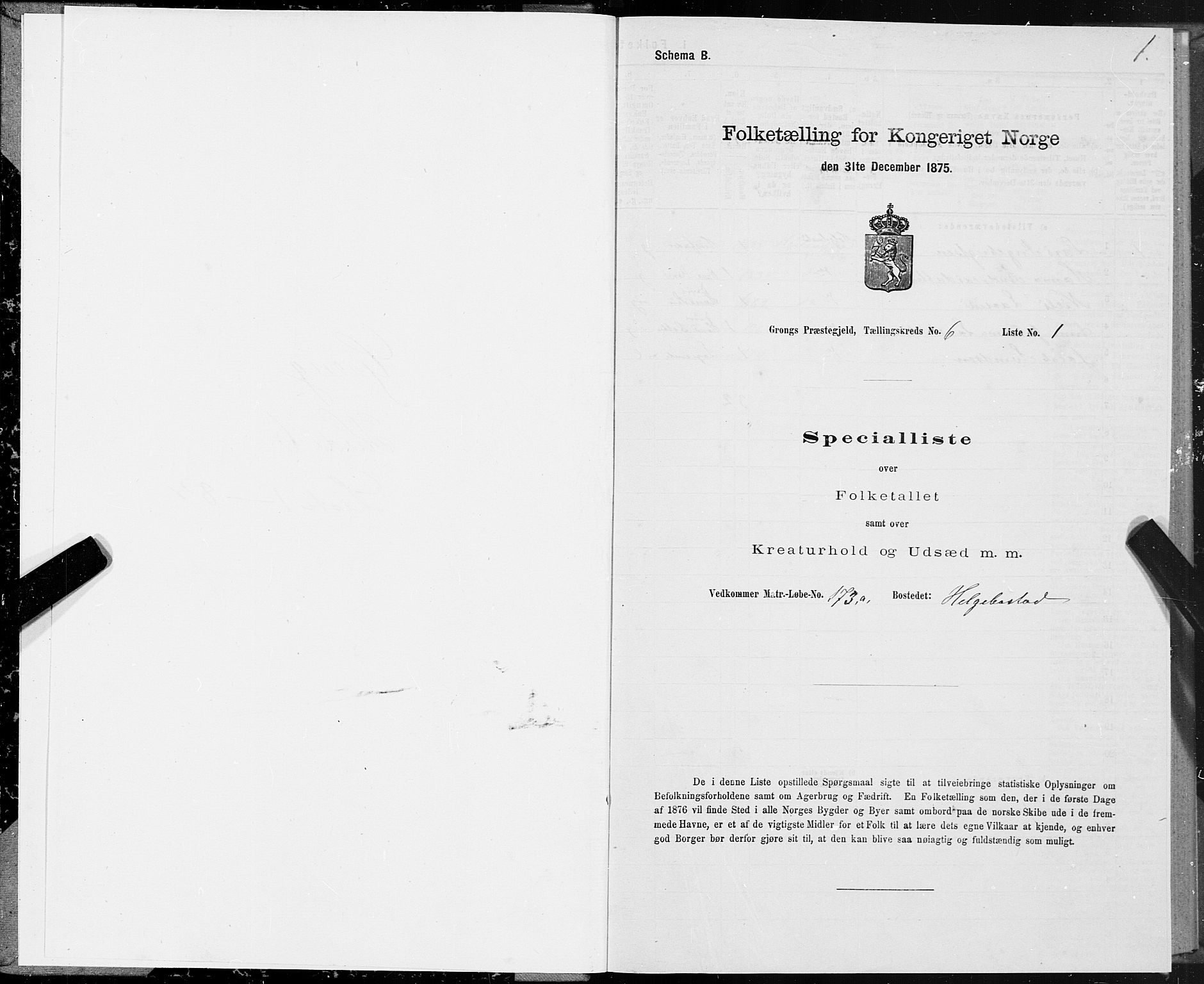 SAT, 1875 census for 1742P Grong, 1875, p. 4001